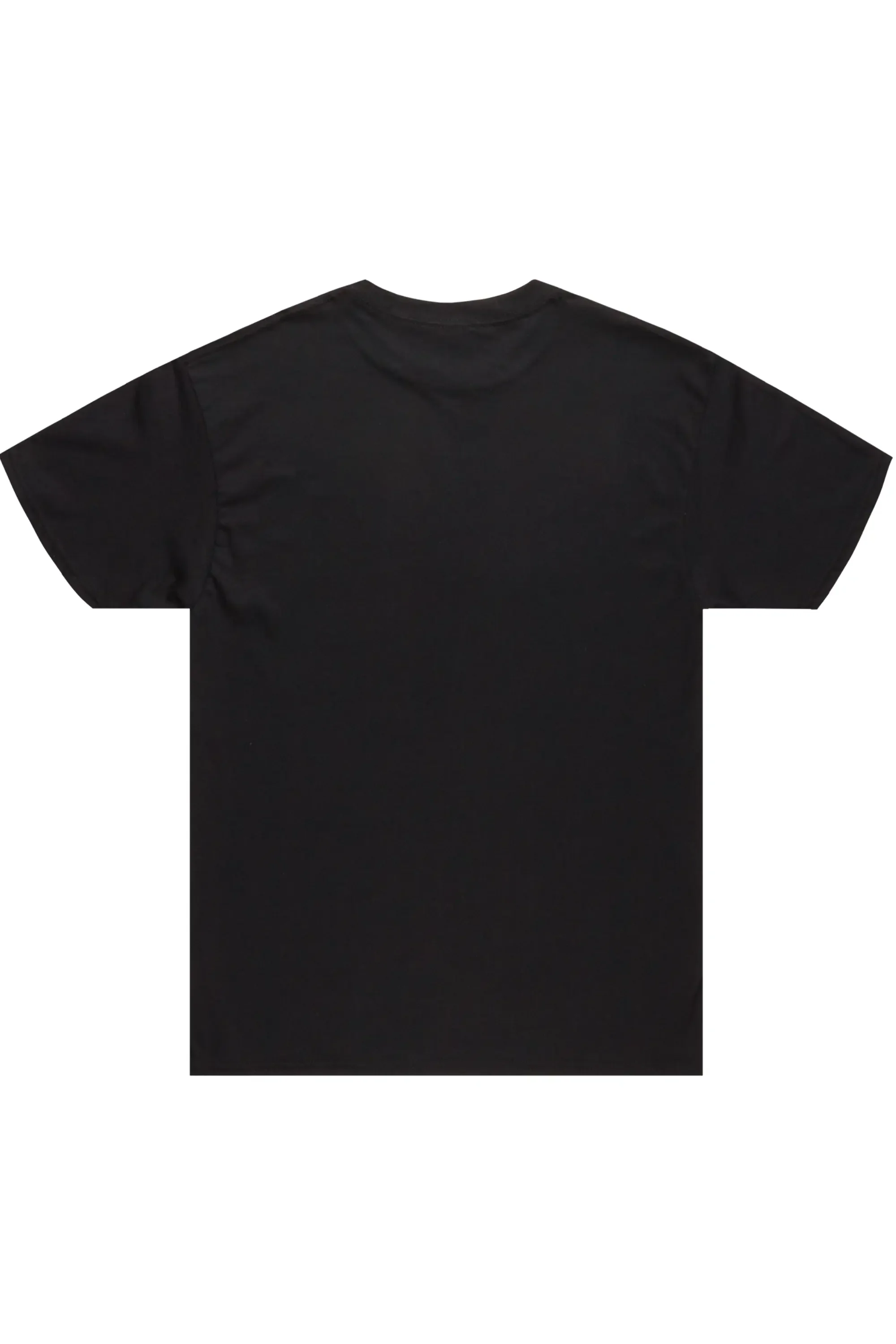 Basic Rockstar Black 2 Pack Plain T-Shirts - Image 4
