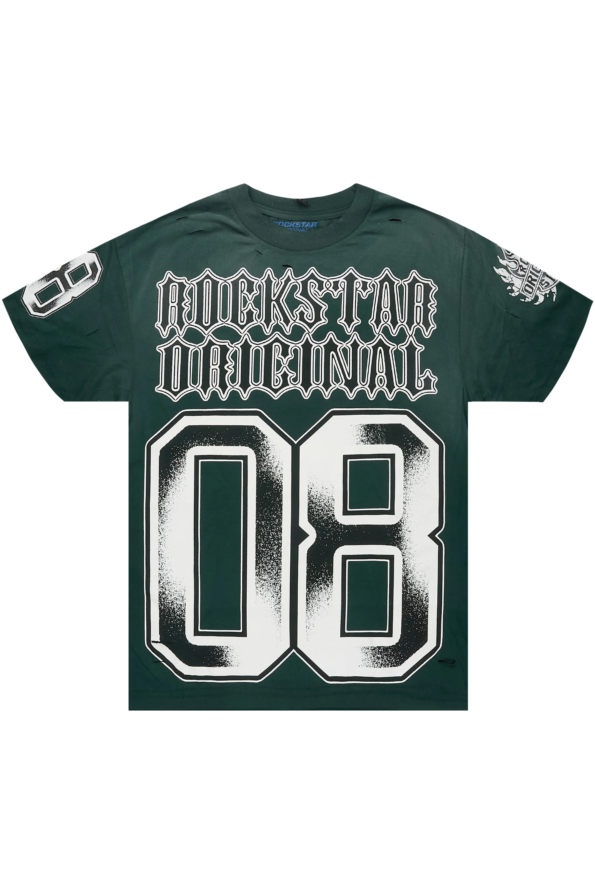 Alim Dark Green Oversized Graphic T-Shirt