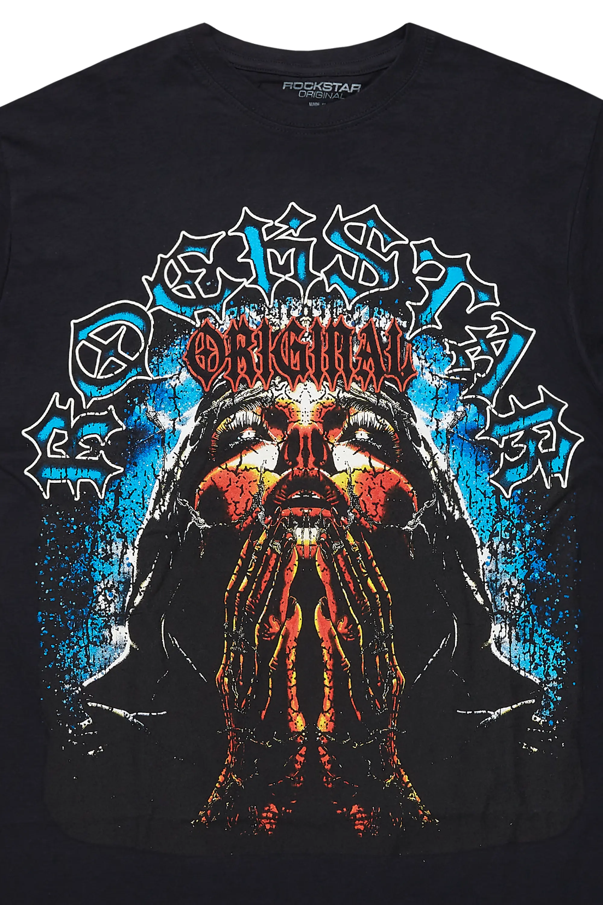 Dallan Black Oversized Graphic T-Shirt - Image 2