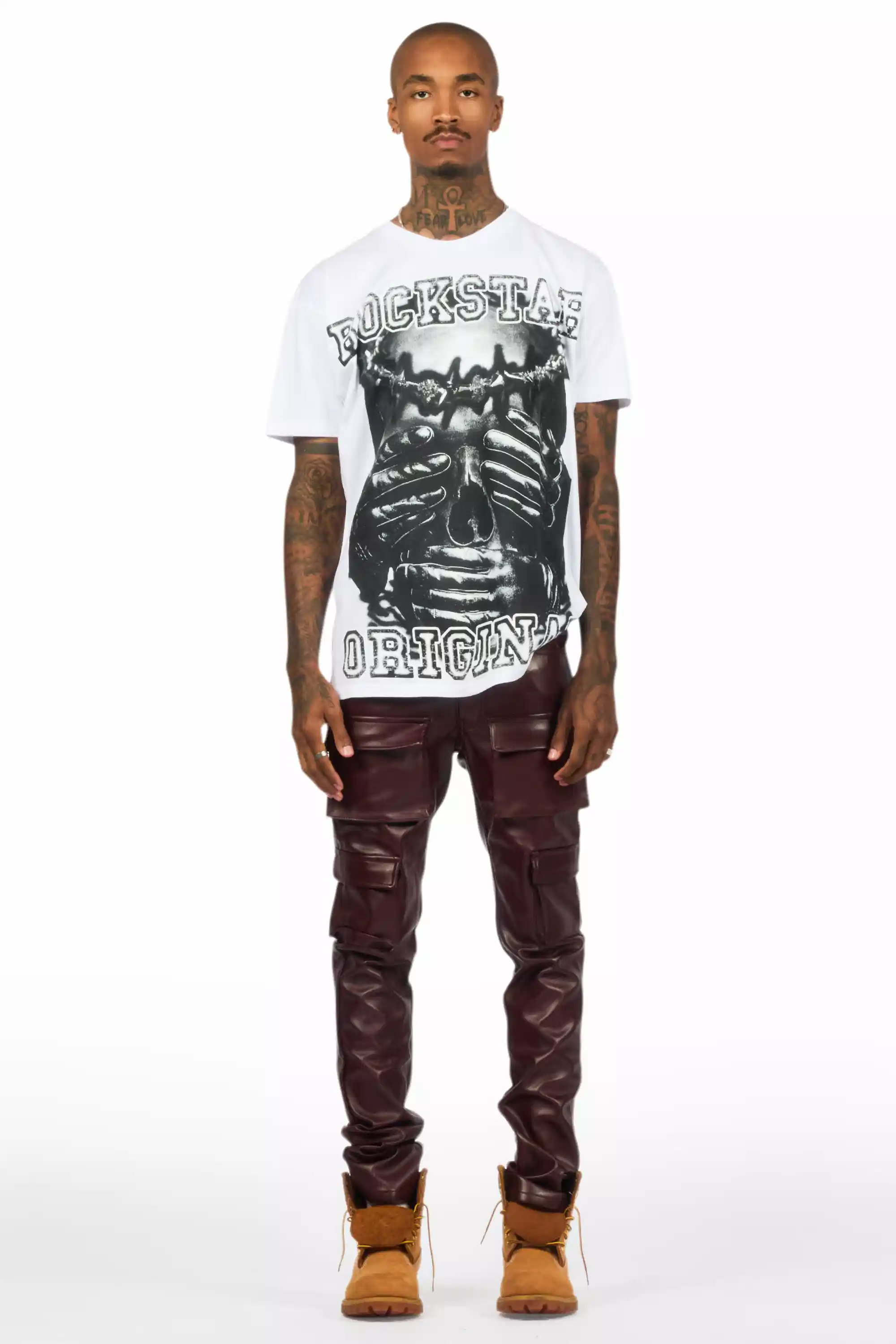 Eden White Oversized Graphic T-Shirt - Image 3