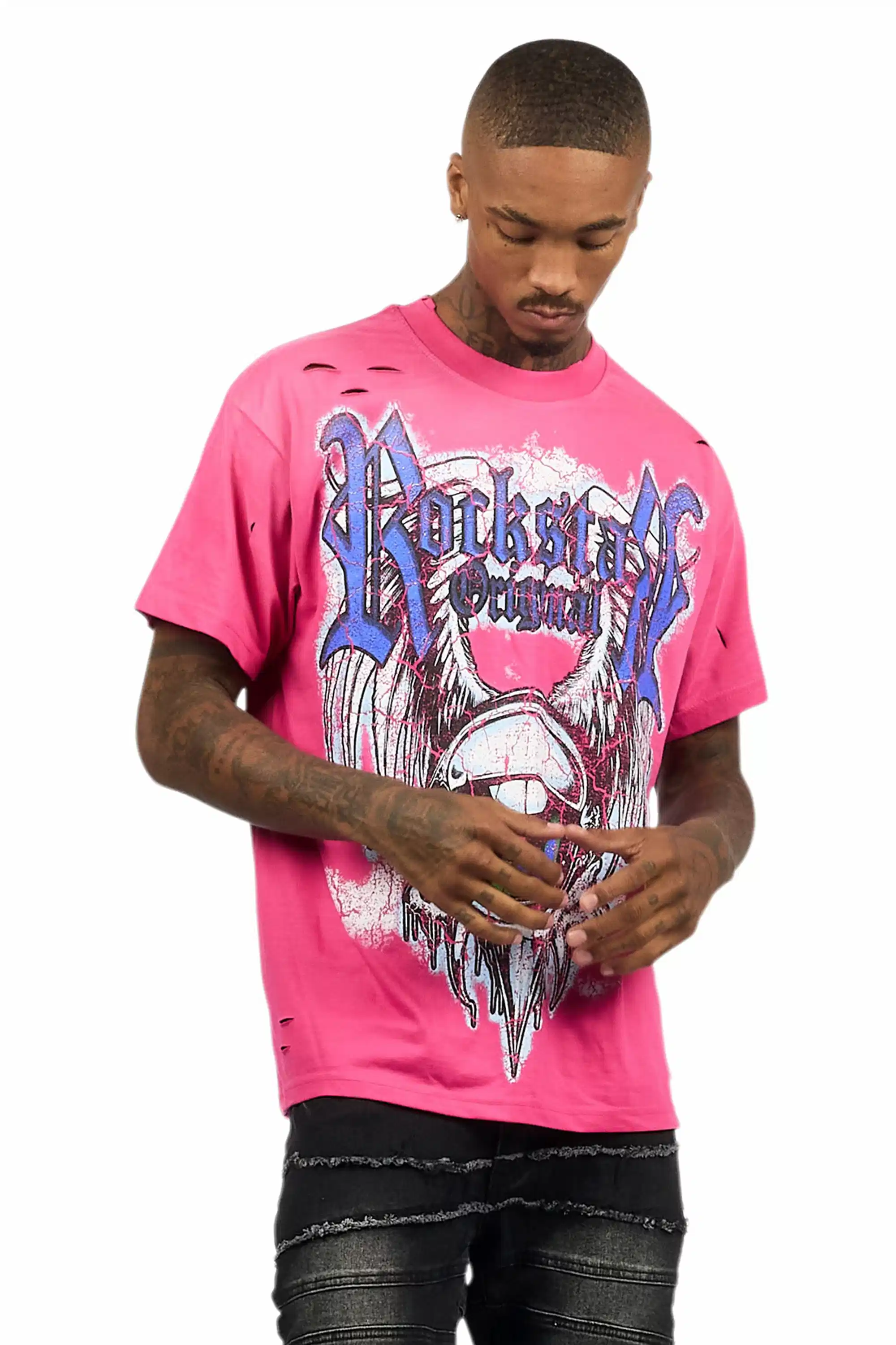 Fenton Fuchsia Oversized Graphic T-Shirt - Image 6
