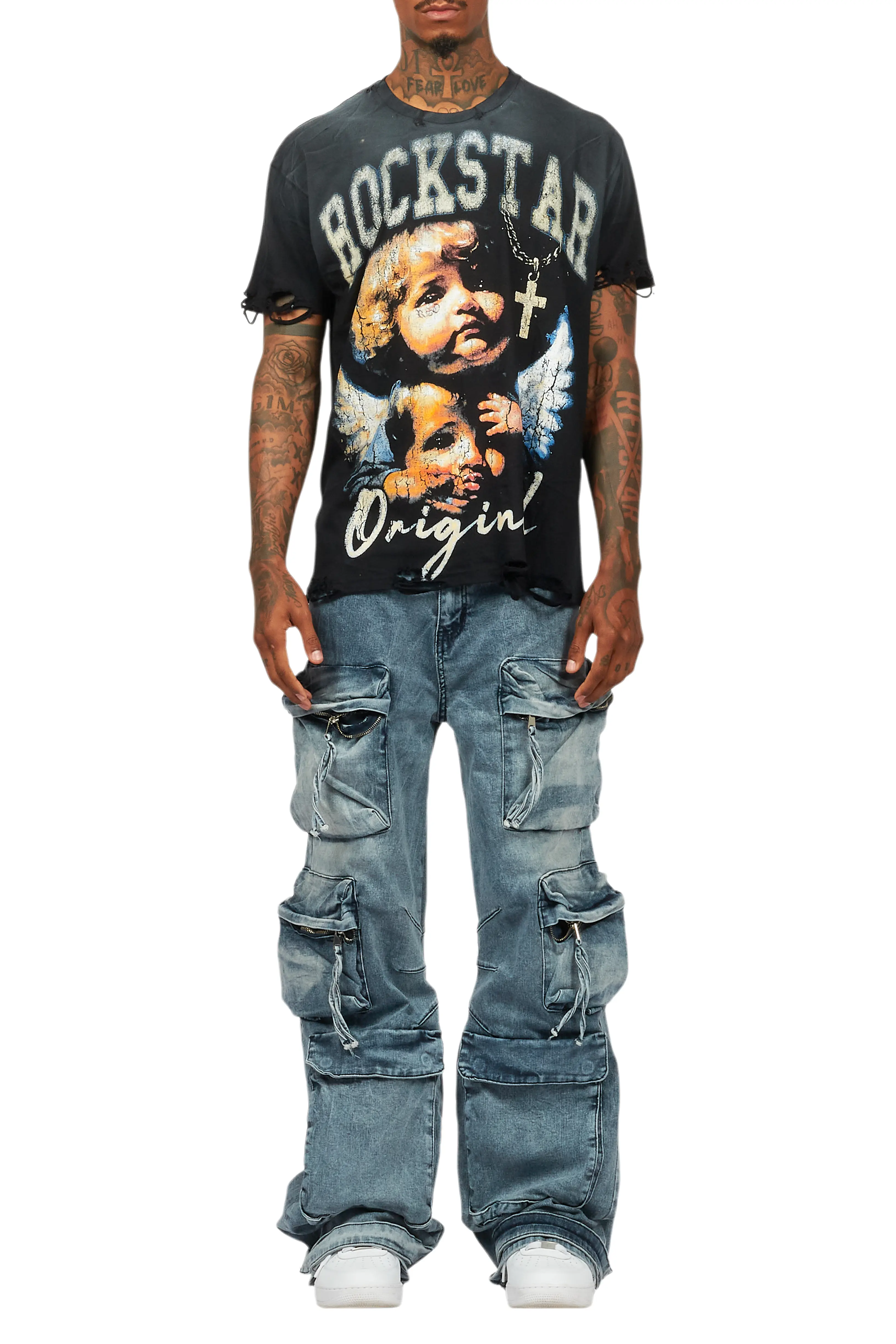 Deiter Black Oversized Graphic T-Shirt - Image 8