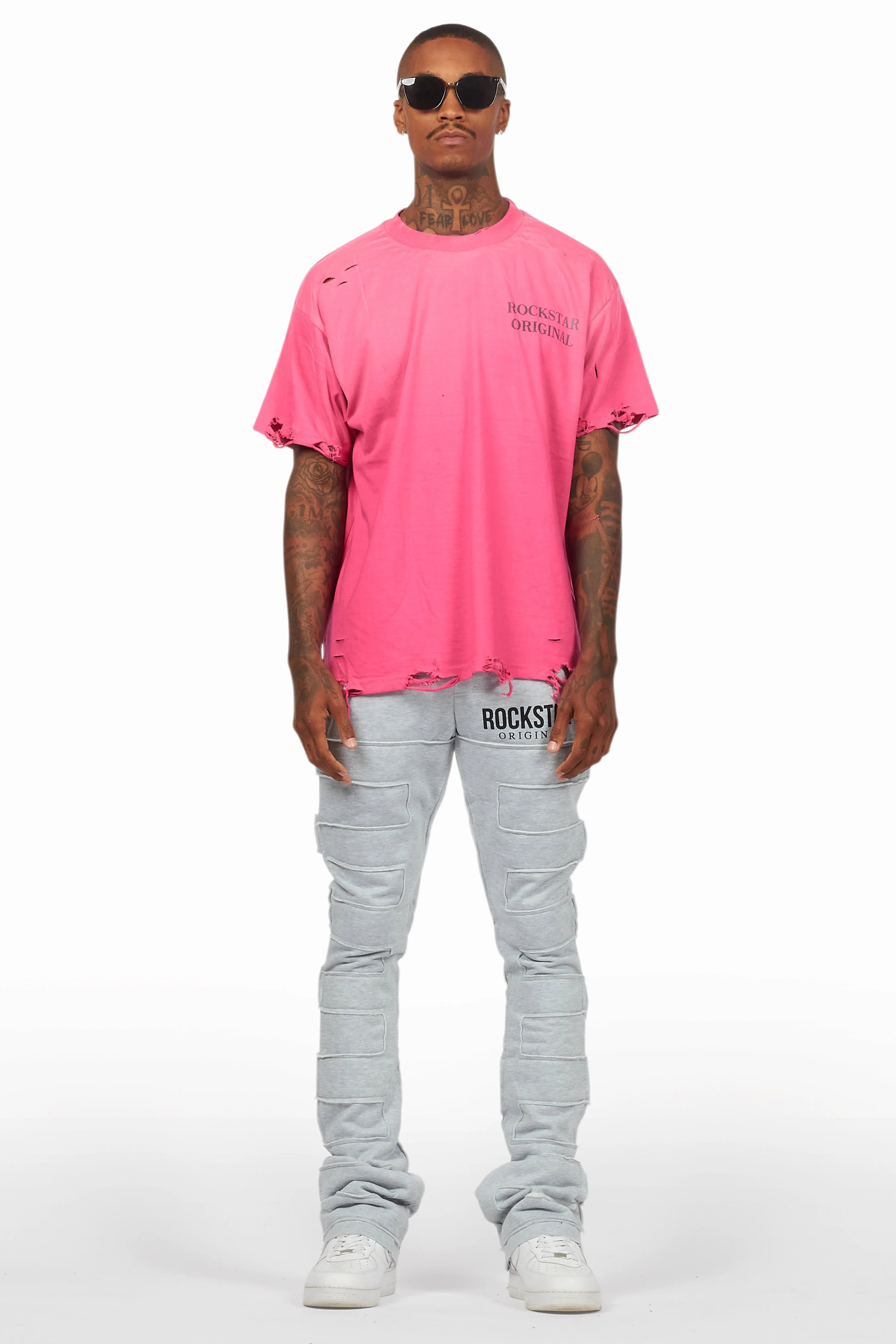 Drako Fuchsia Oversized Graphic T-Shirt - Image 2
