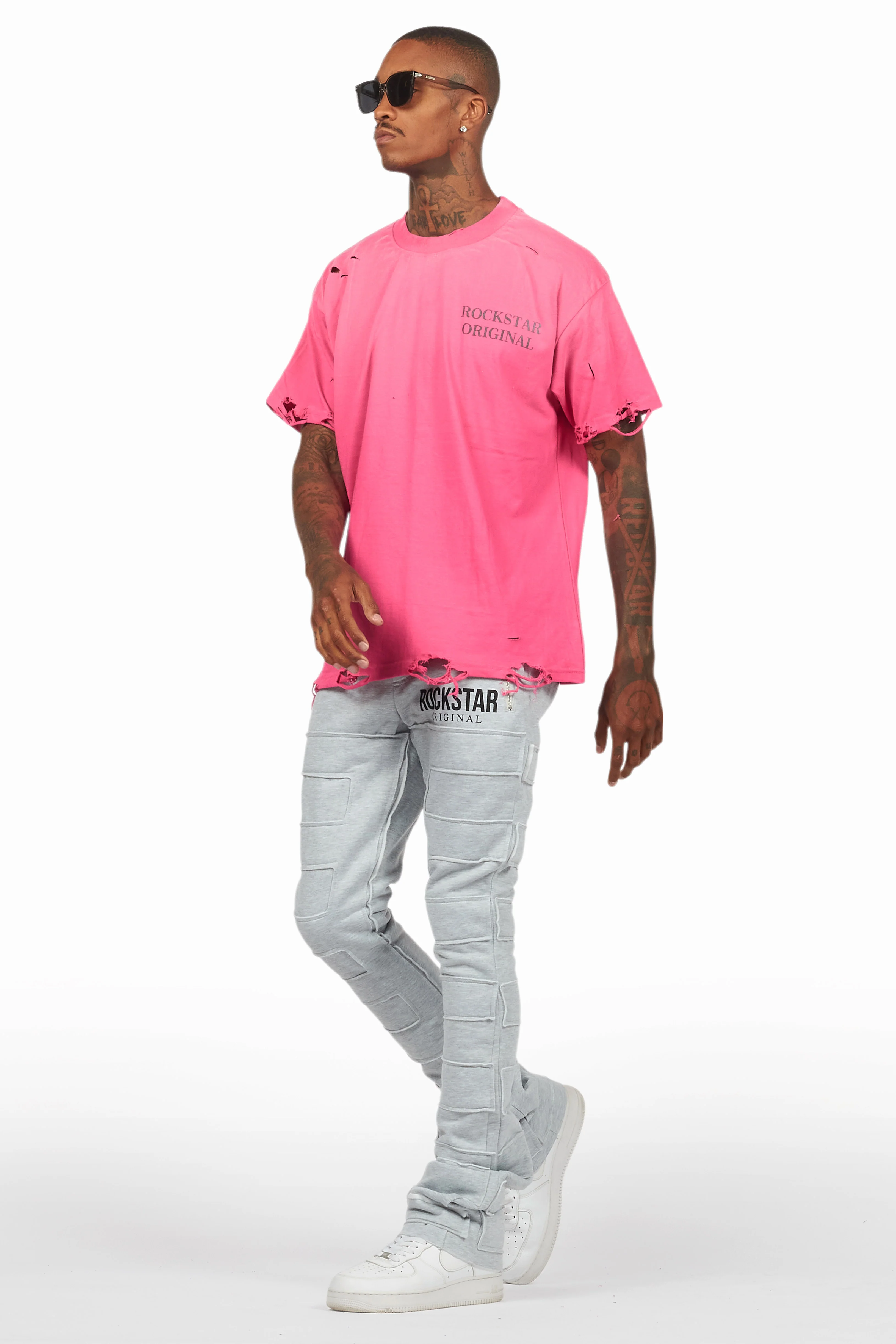 Drako Fuchsia Oversized Graphic T-Shirt - Image 7