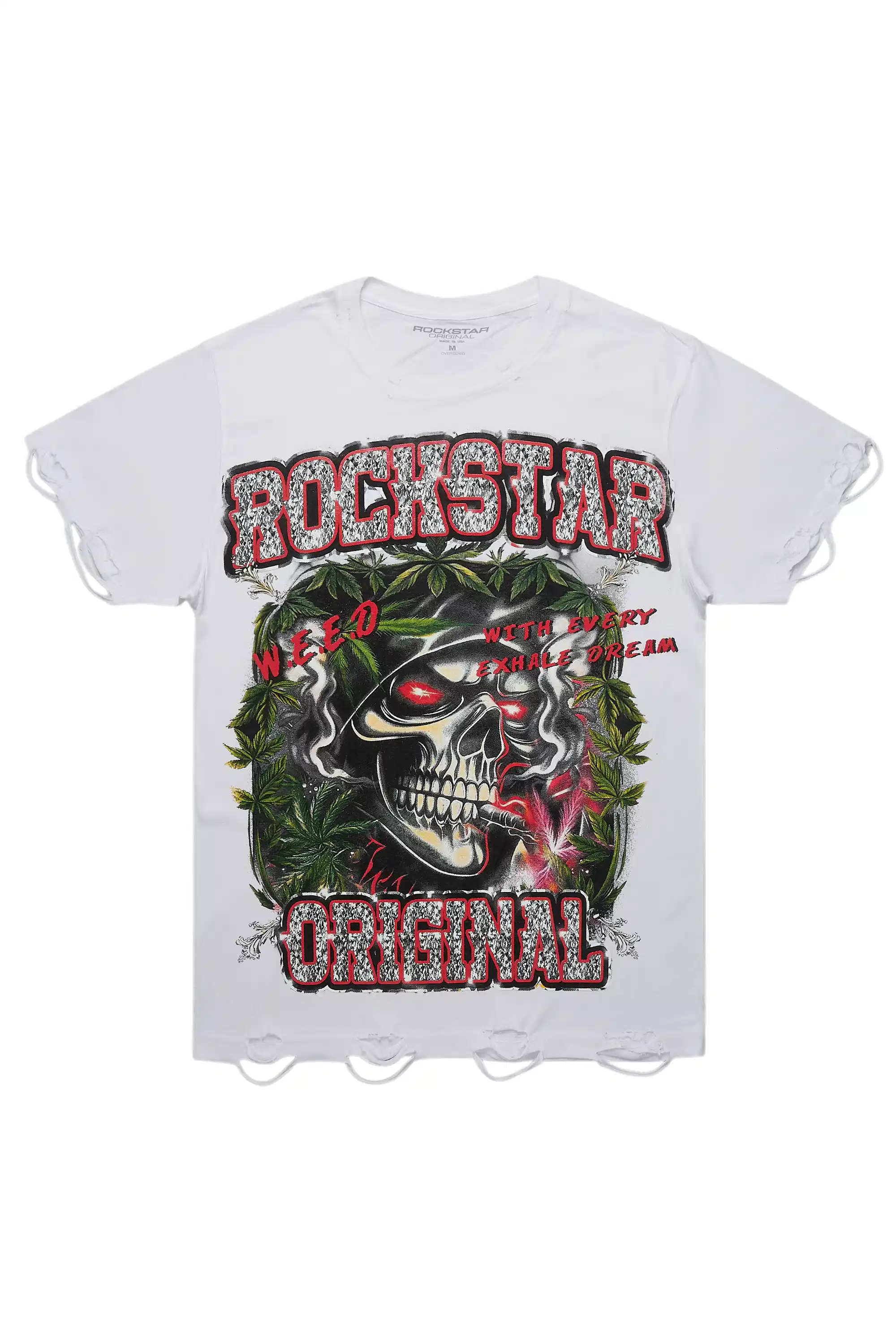 Hyzon White Oversized Graphic T-Shirt