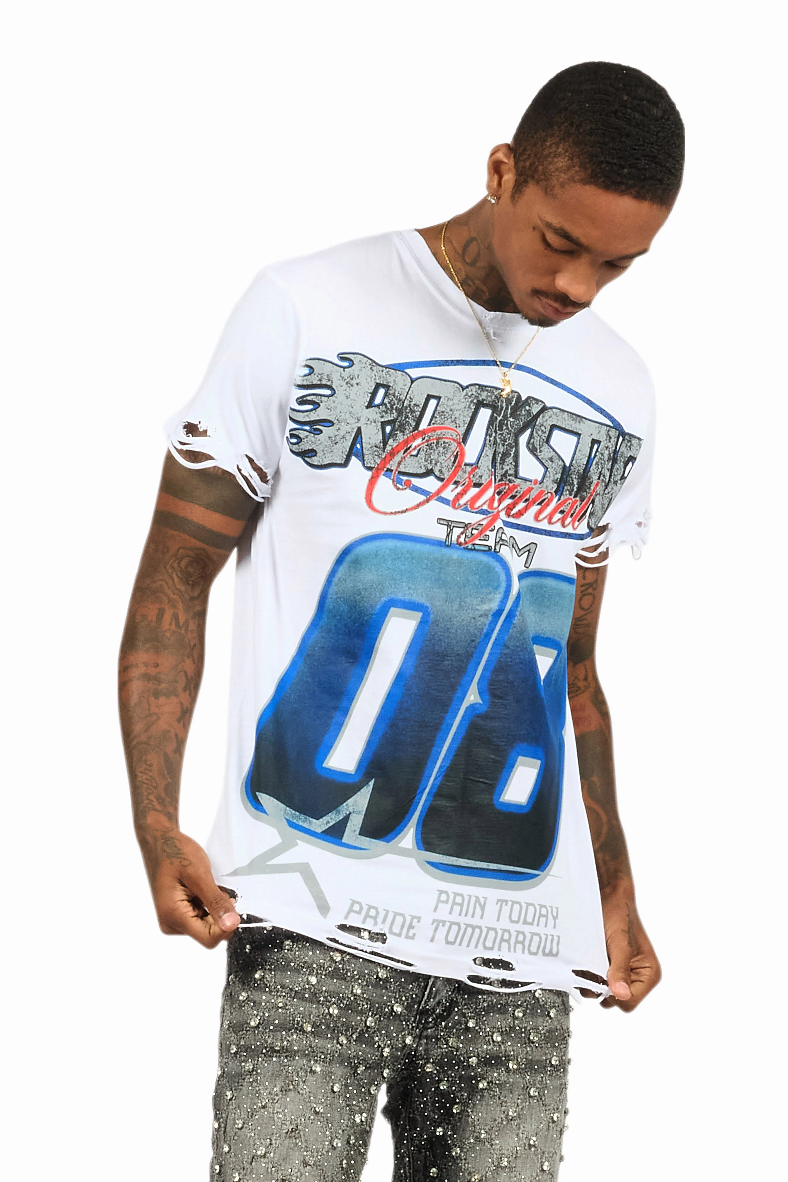 Ryker White Graphic T-Shirt - Image 3