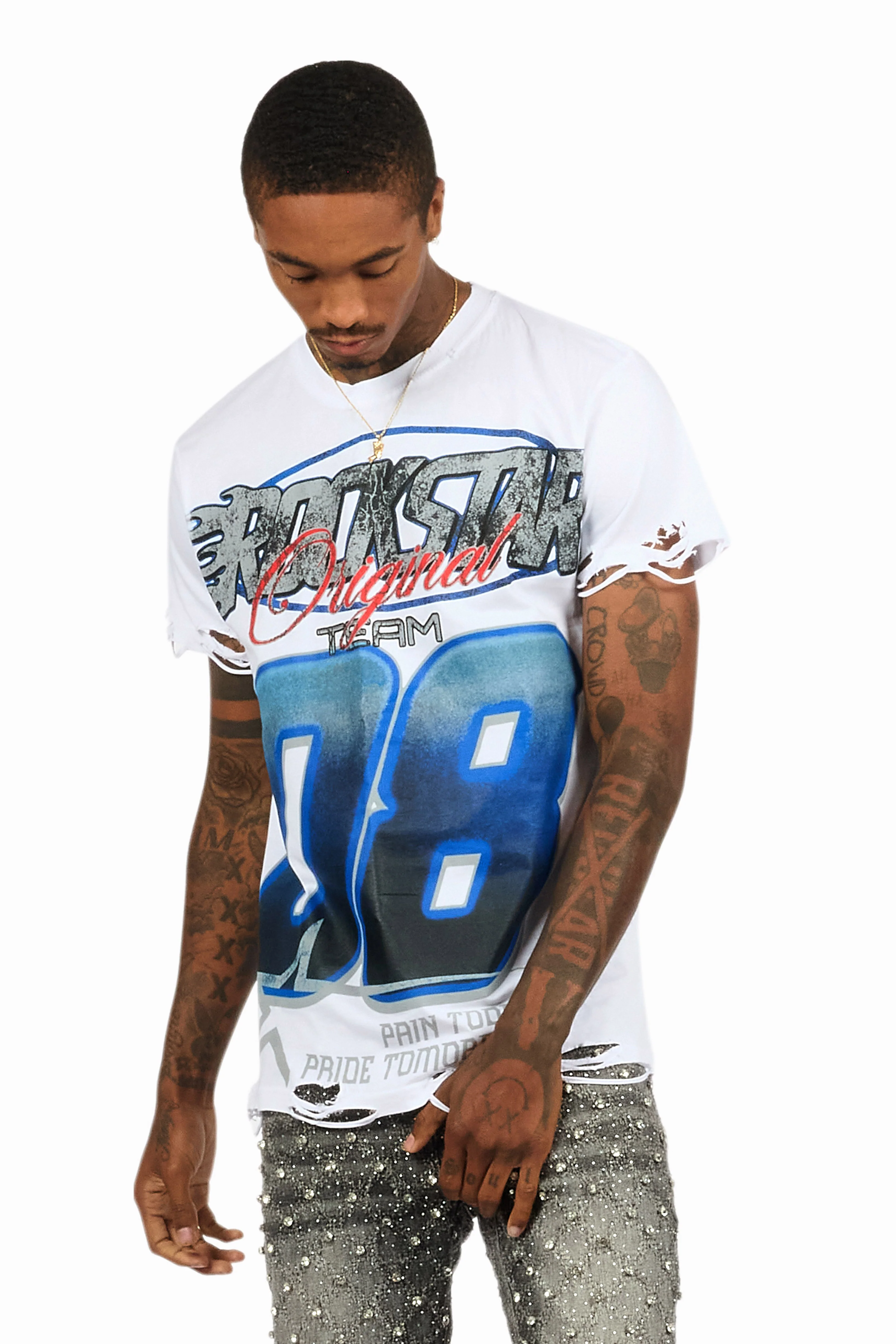 Ryker White Graphic T-Shirt - Image 5