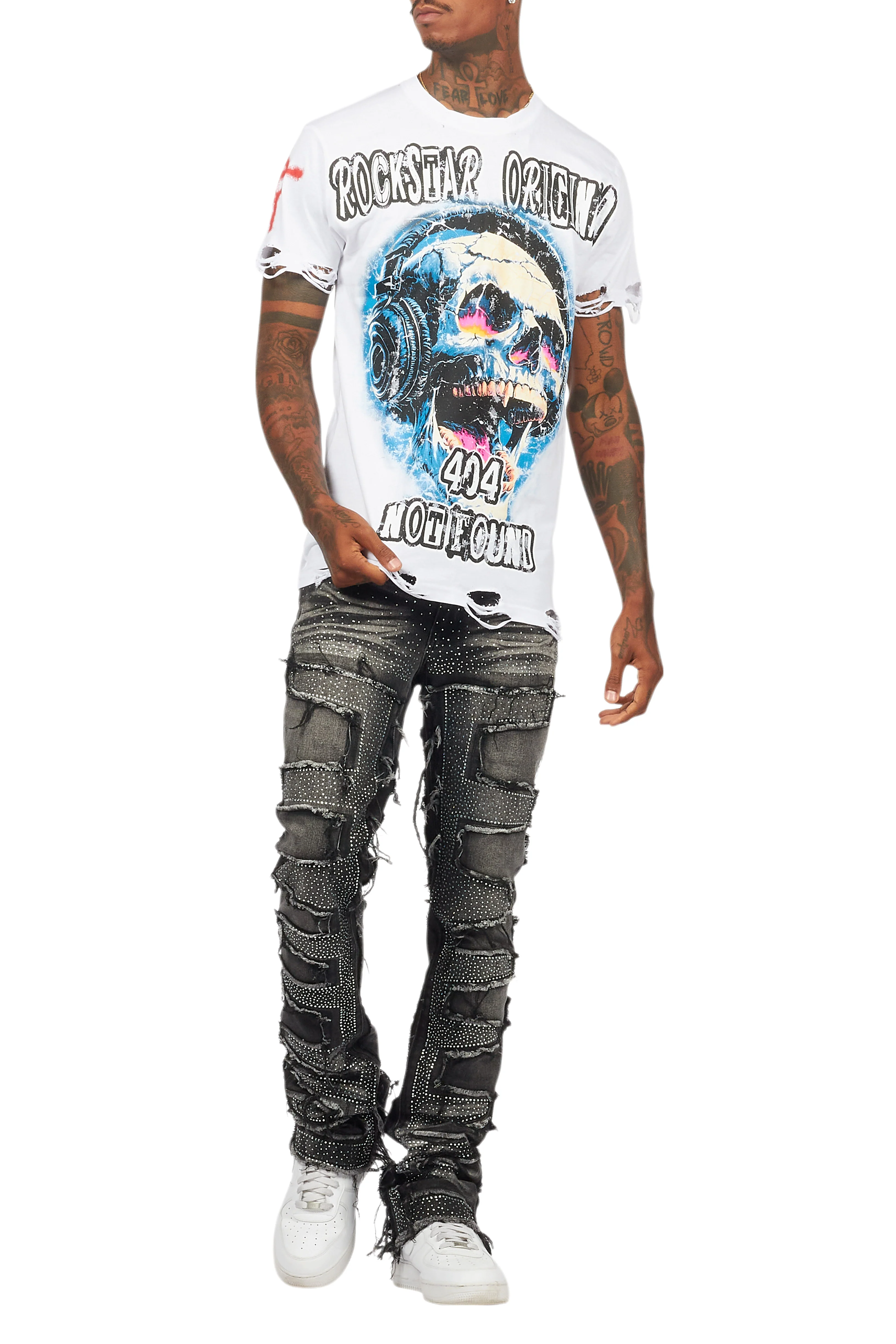 Amare White Graphic T-Shirt - Image 8