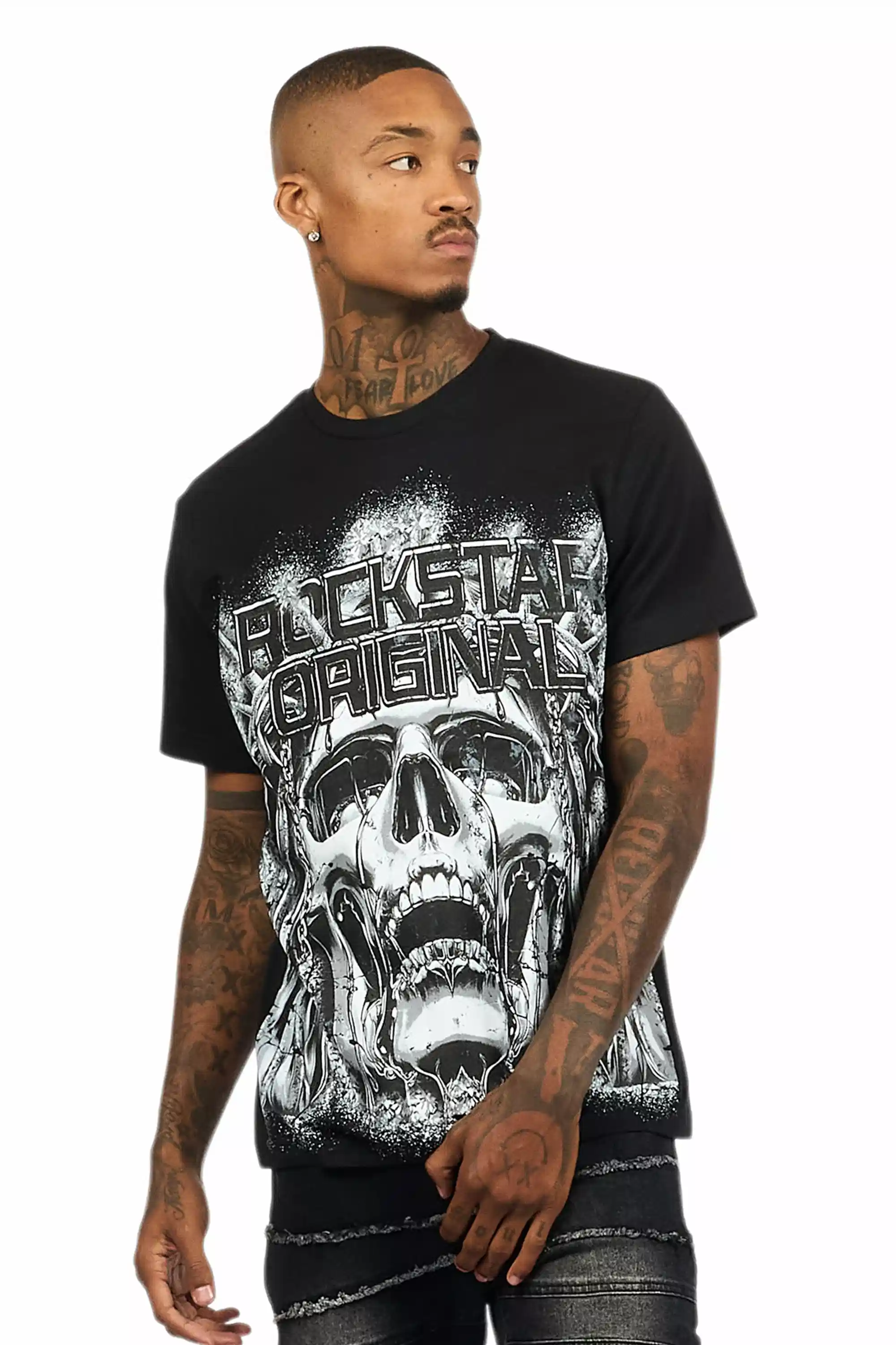 Keon Black Graphic T-Shirt - Image 4