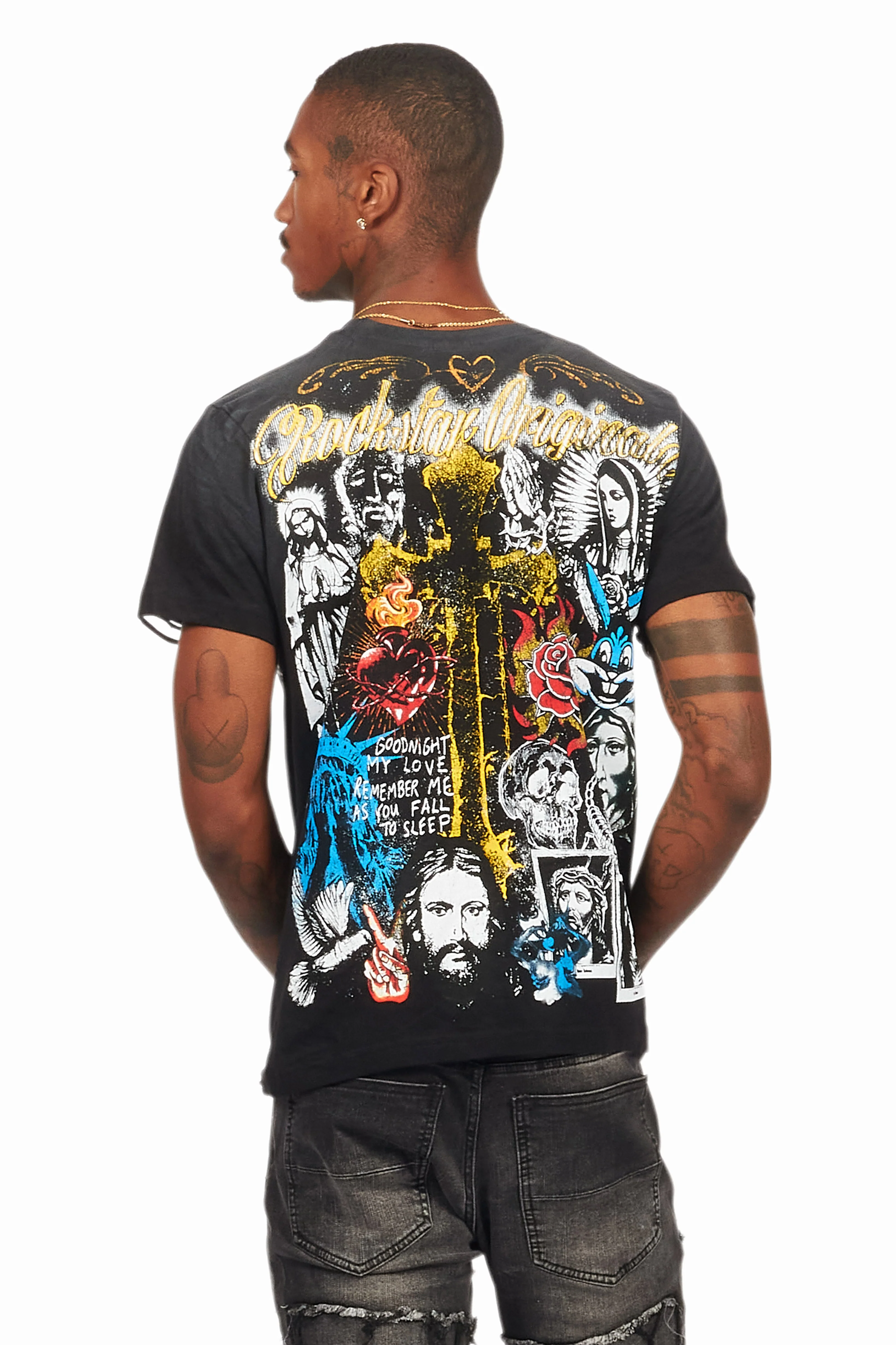 Axion Black Graphic T-Shirt - Image 4