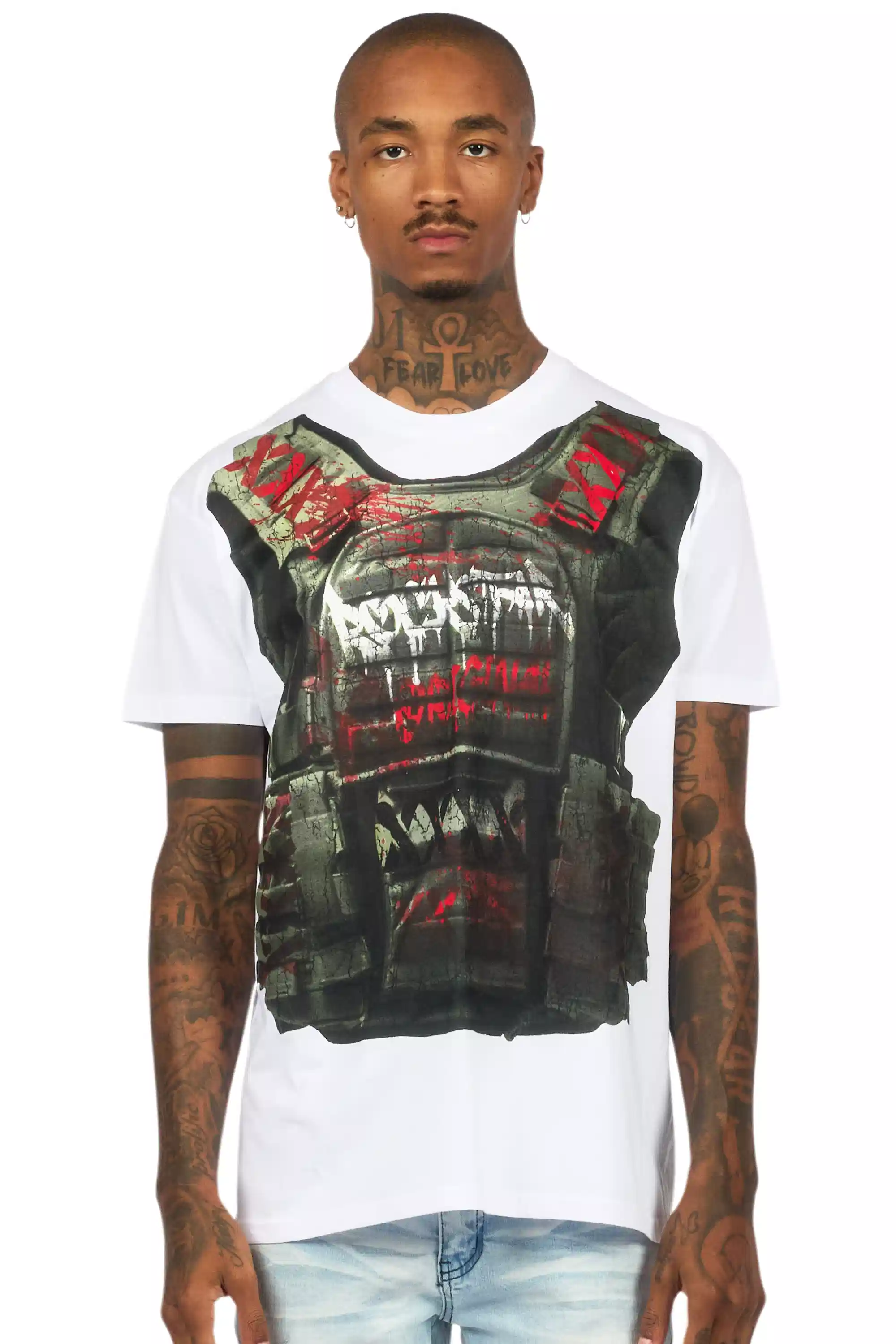 Reilly White Graphic T-Shirt - Image 2