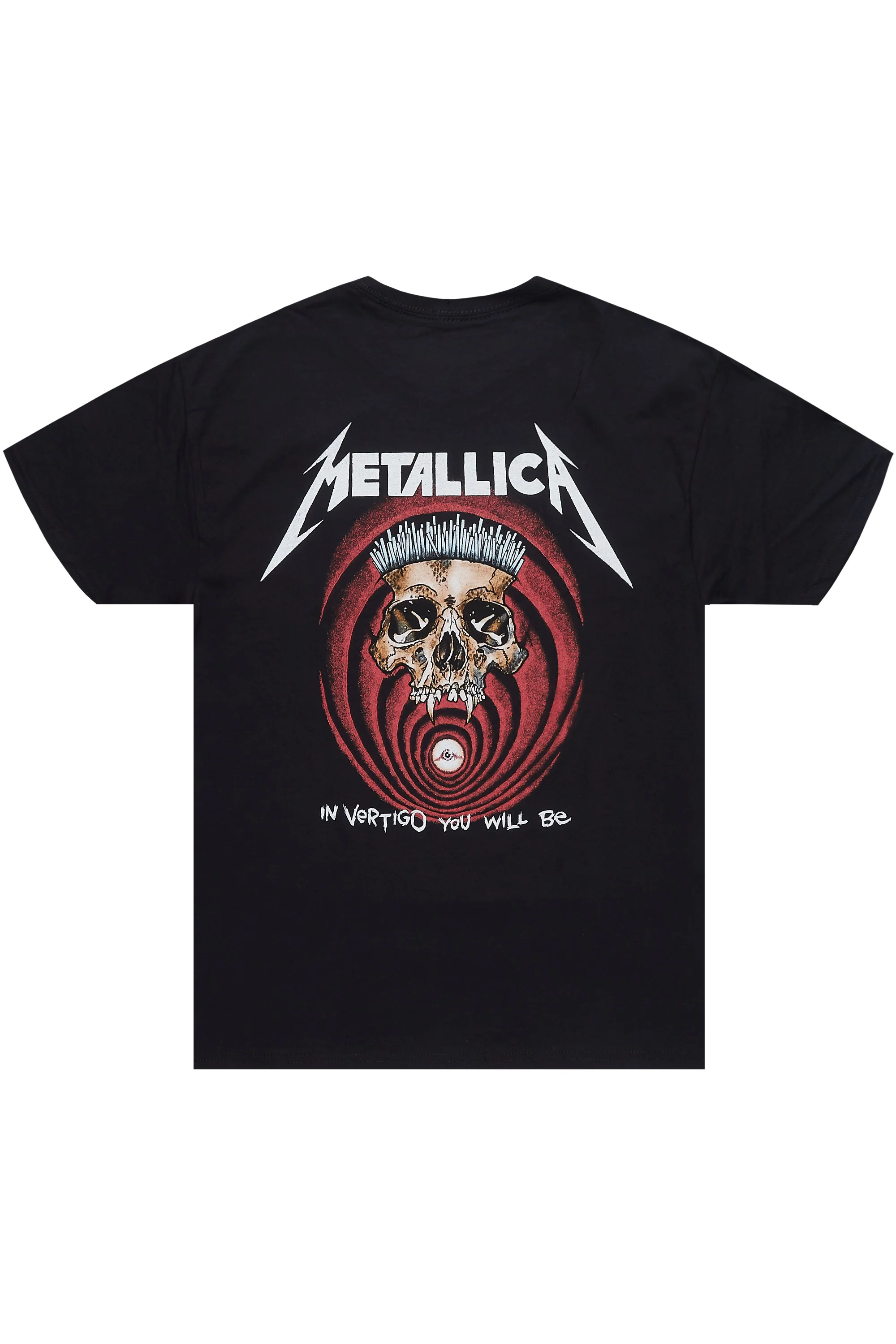 Metallica Shortest Straw Black/Red Graphic T-Shirt - Image 7