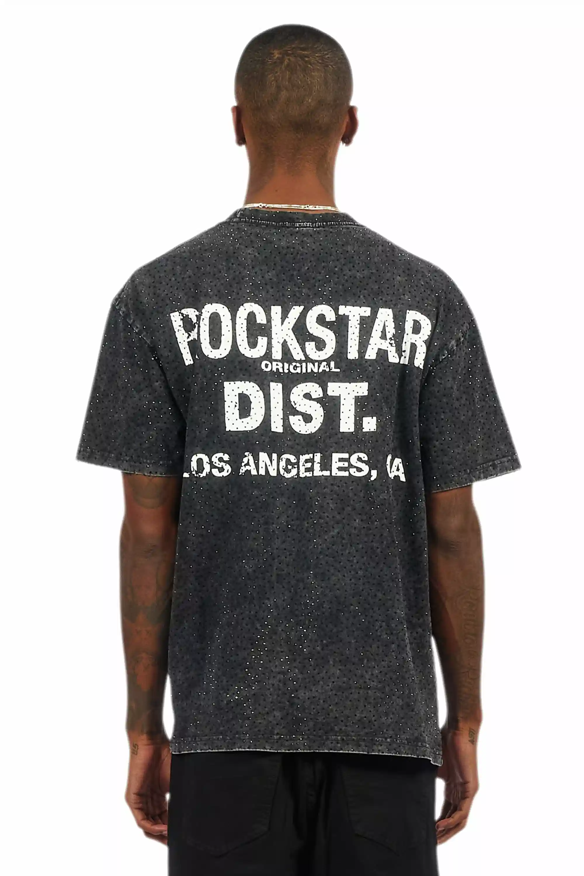 Lake Black Graphic Rhinestone T-Shirt - Image 2