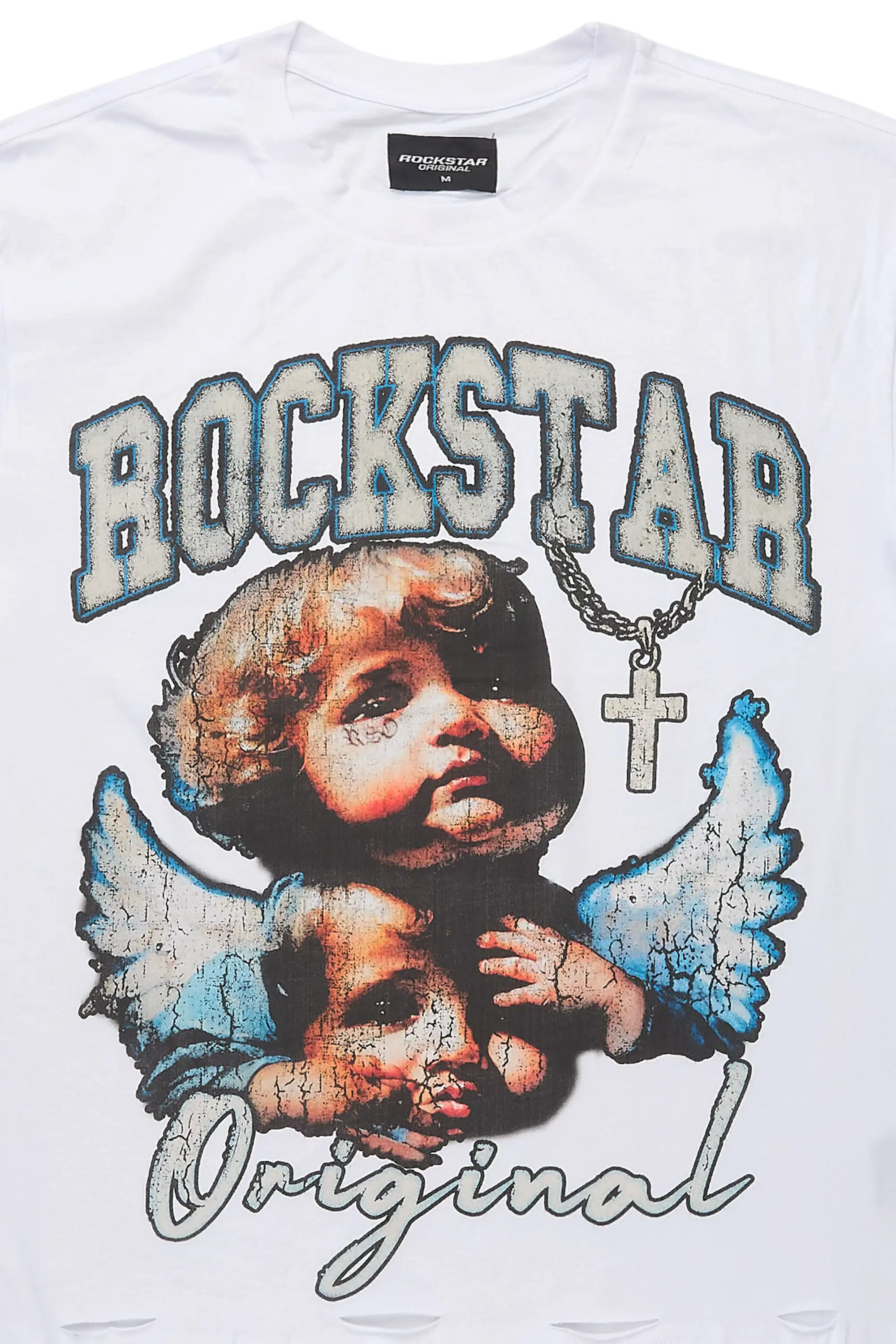 Dieter White Oversized Graphic T-Shirt - Image 6