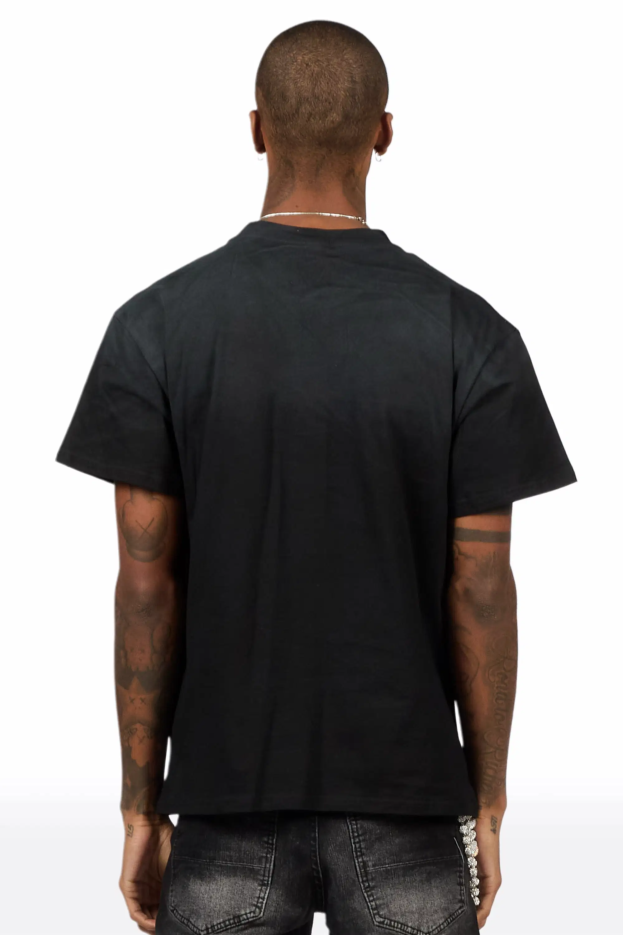 Zerix Black Oversized Graphic T-Shirt - Image 4