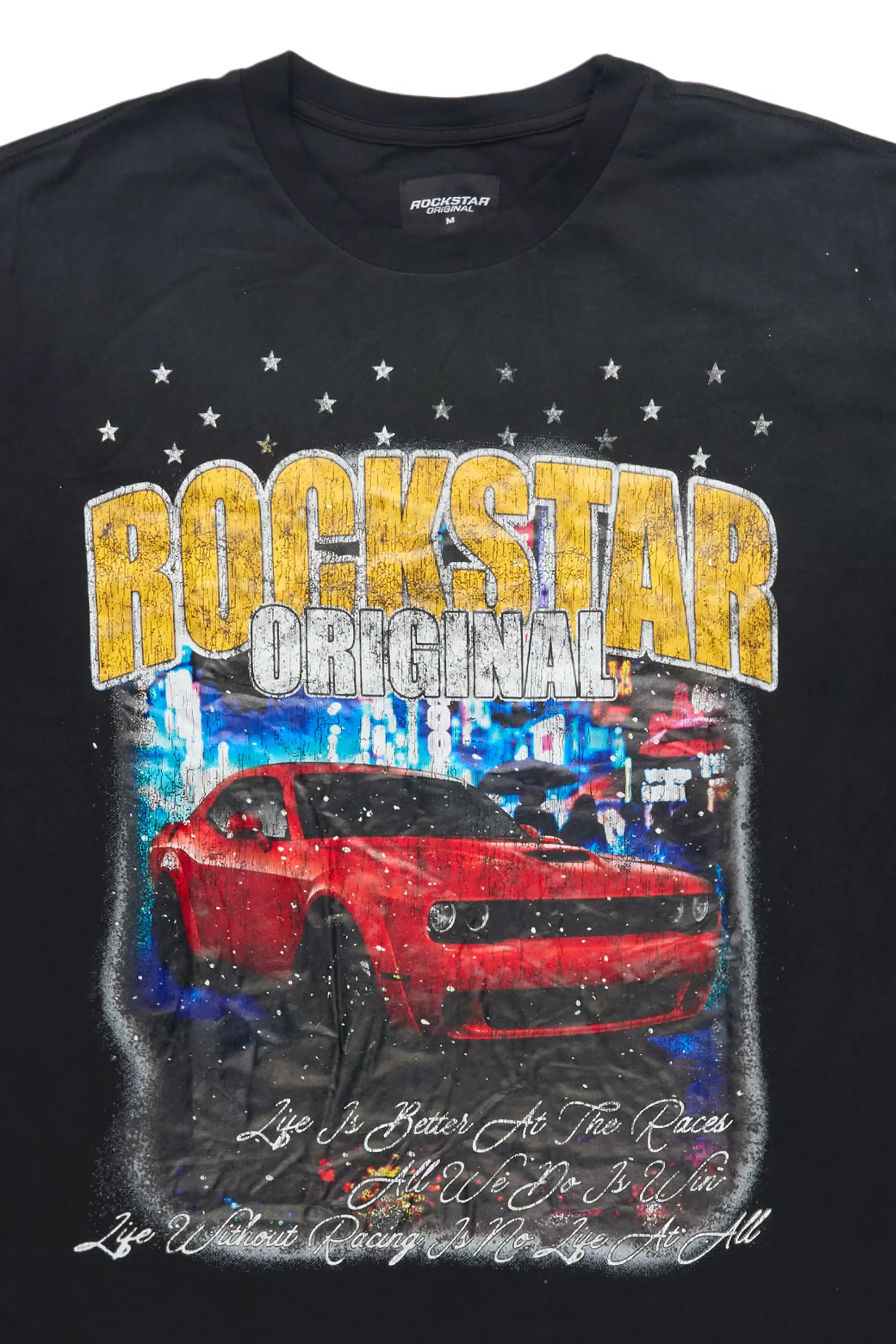 Zerix Black Oversized Graphic T-Shirt - Image 6