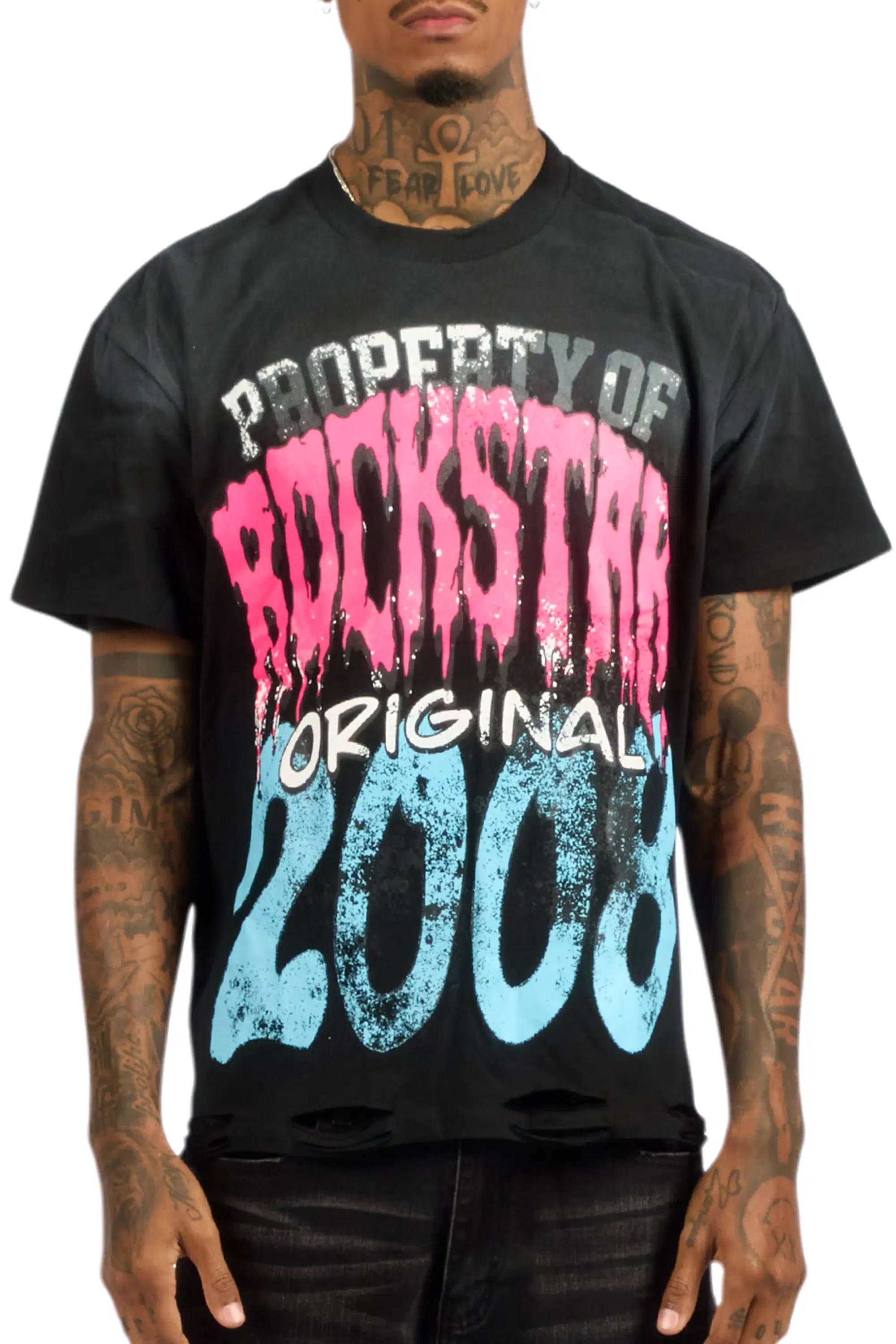 Raezion Black Oversized Graphic T-Shirt - Image 8