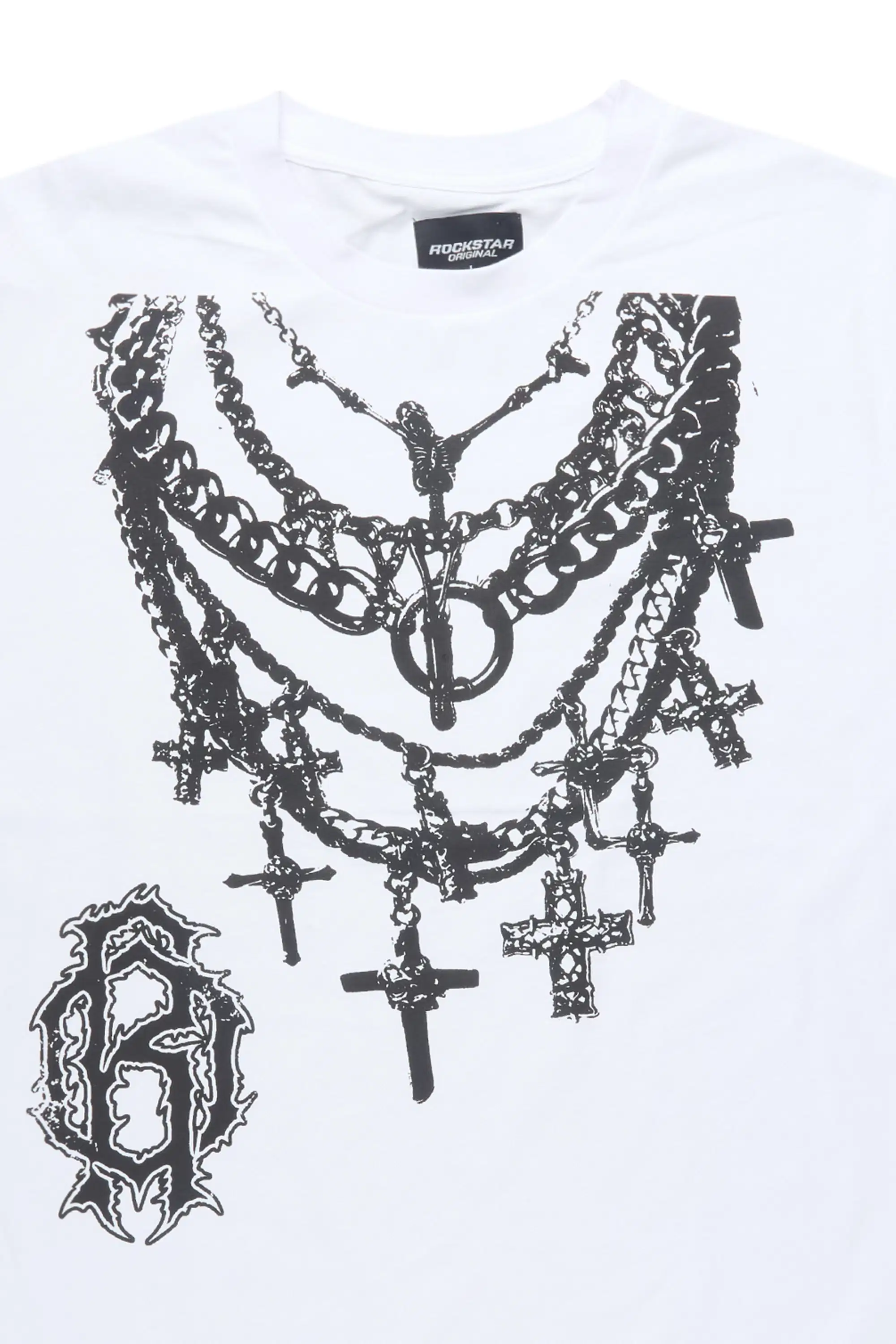 Nyro White Oversized Graphic T-Shirt - Image 7