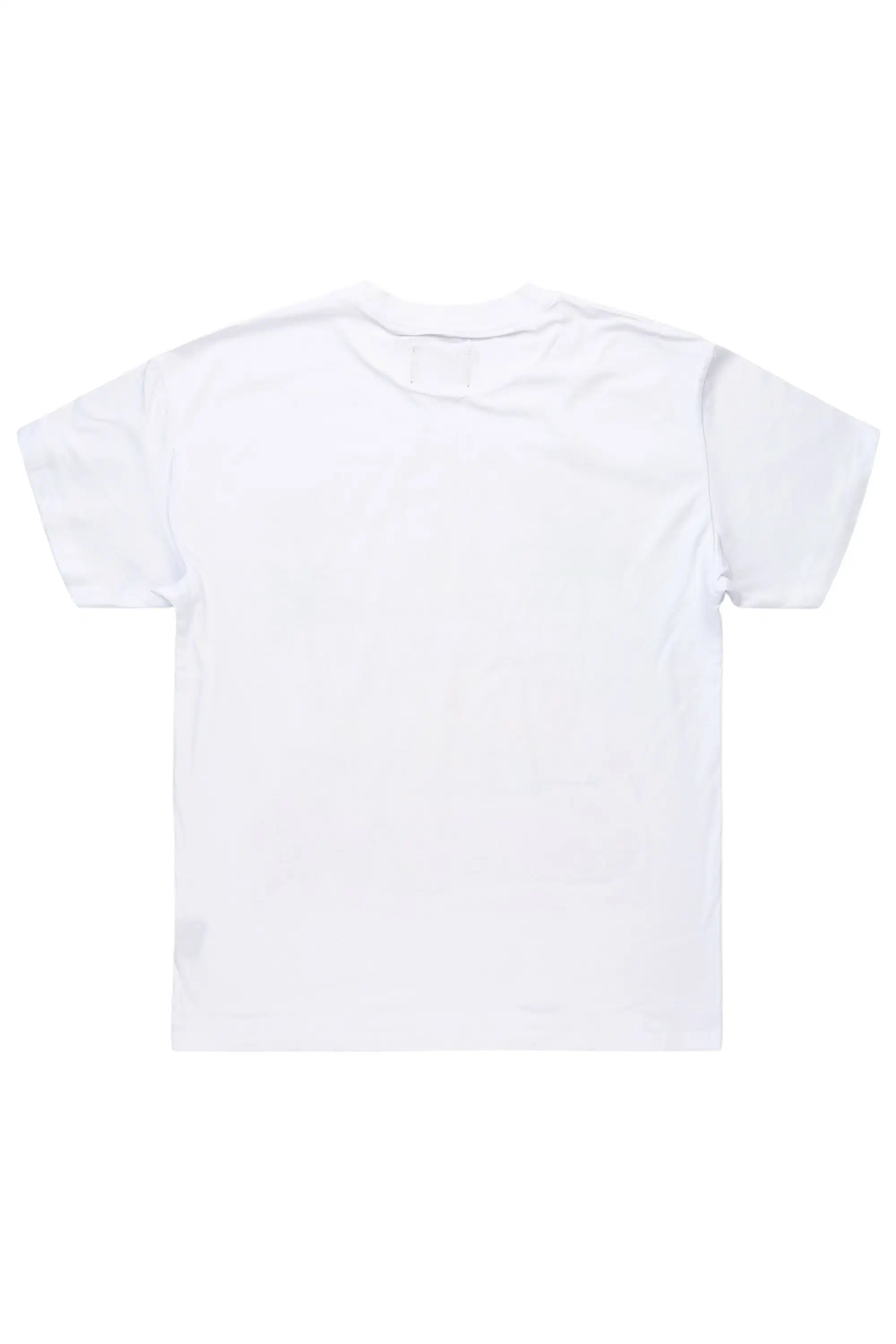Axrian White Oversized Graphic T-Shirt - Image 3