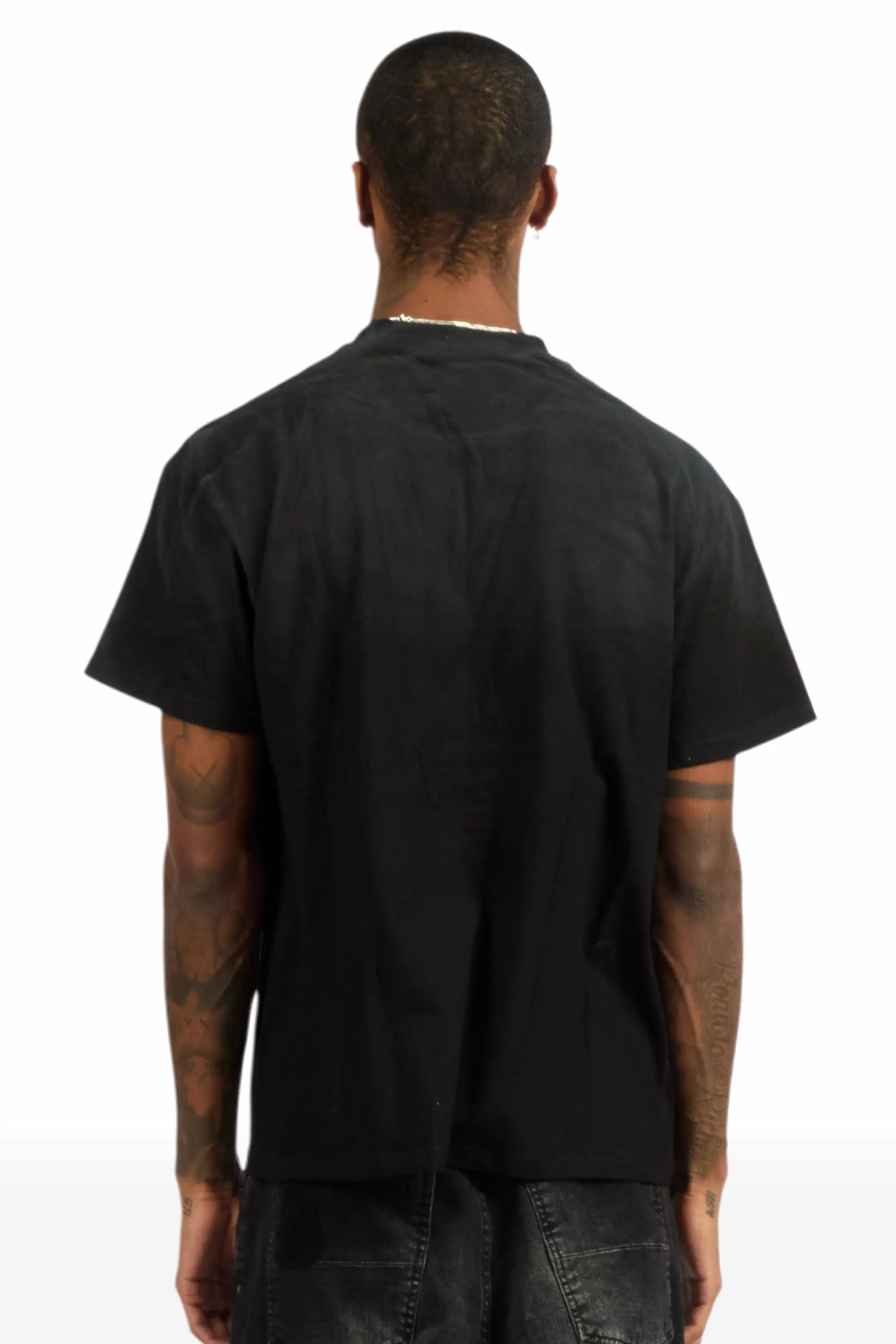 Rylok Black Oversized Graphic T-Shirt - Image 4