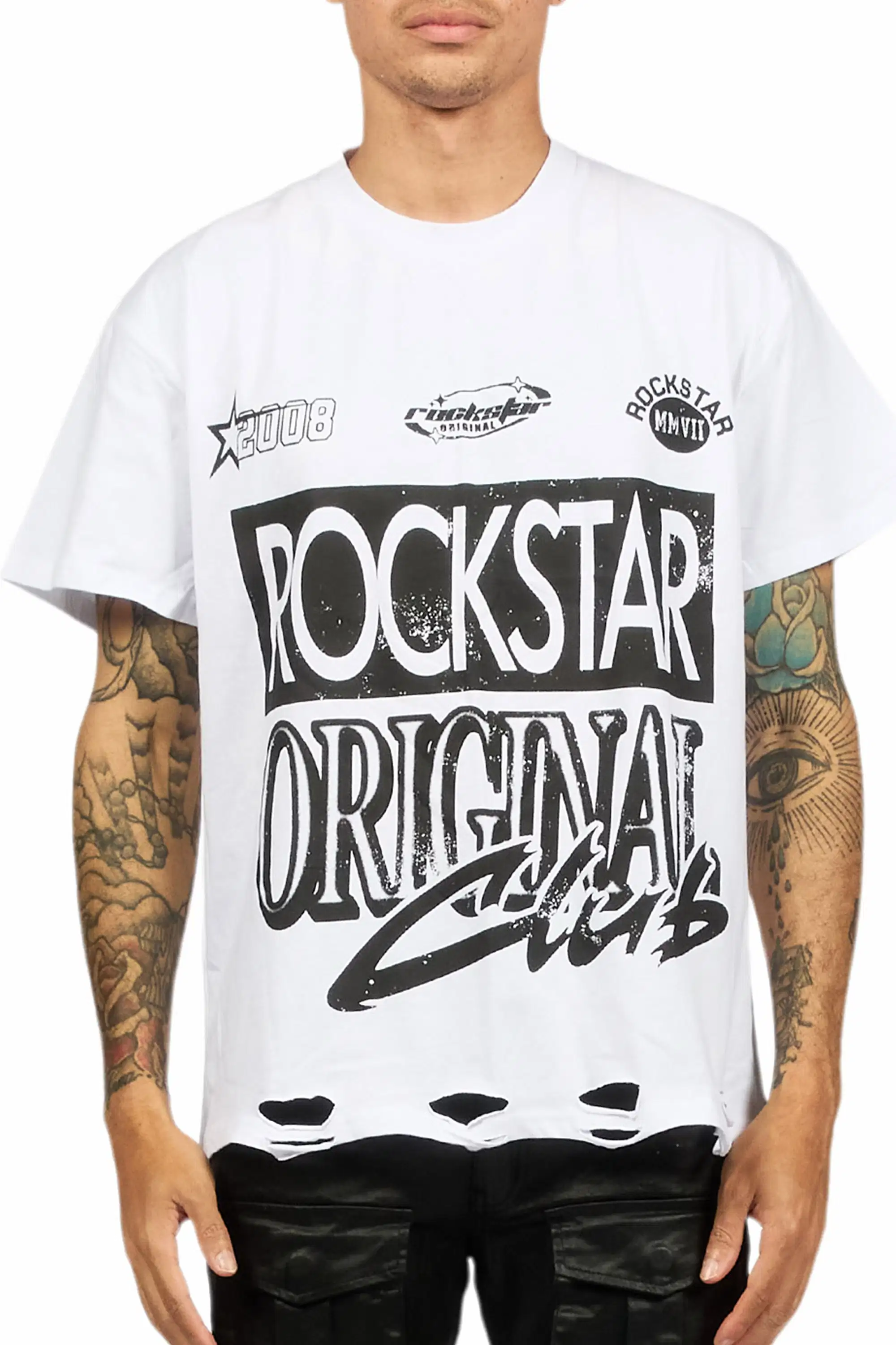 Rylok White Oversized Graphic T-Shirt - Image 8