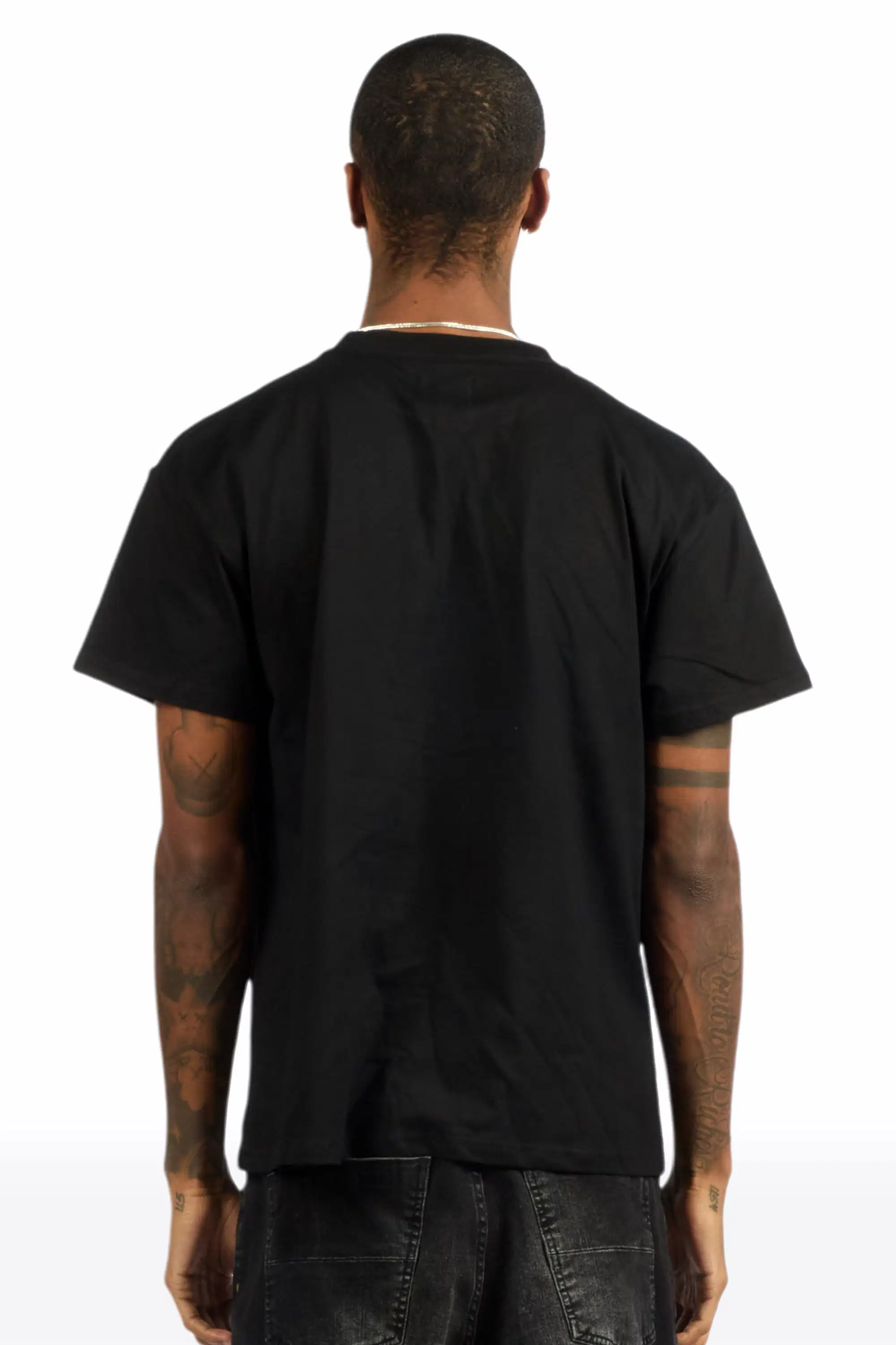 Datenyte Black Oversized Graphic T-Shirt - Image 4