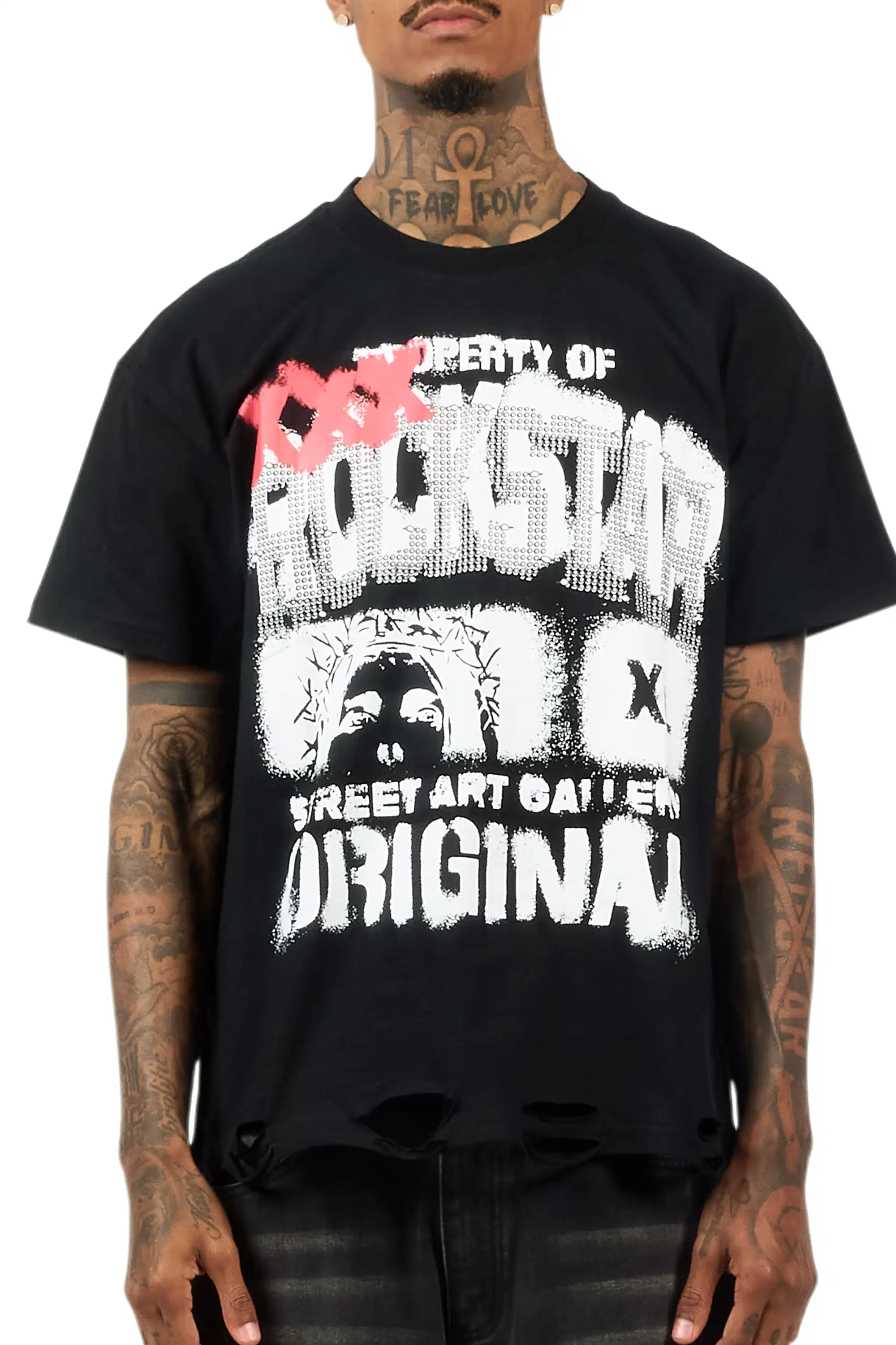 Kyo Black Oversized Graphic T-Shirt - Image 8