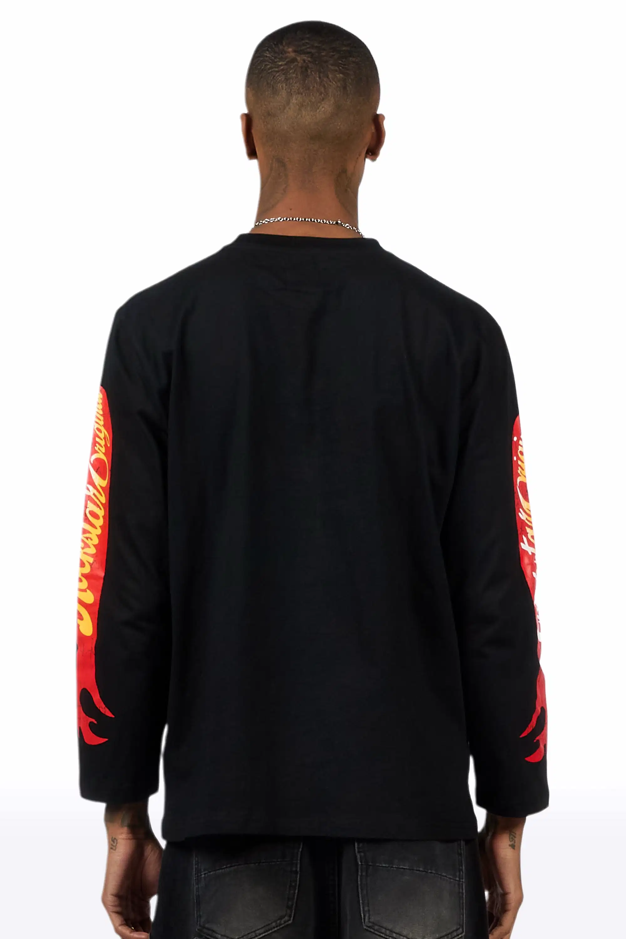 Speedy Black Long Sleeve Graphic T-Shirt - Image 4
