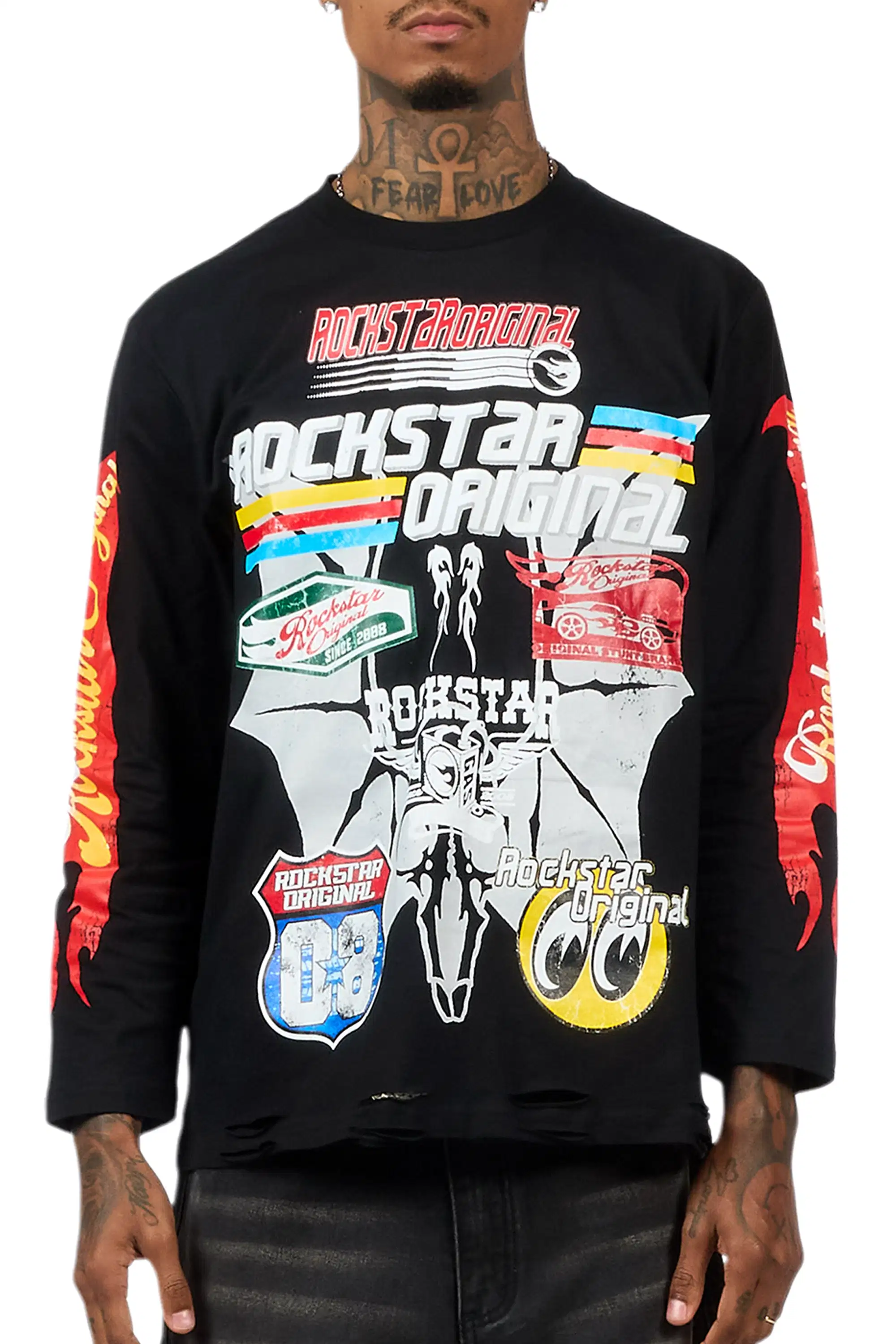 Speedy Black Long Sleeve Graphic T-Shirt - Image 7