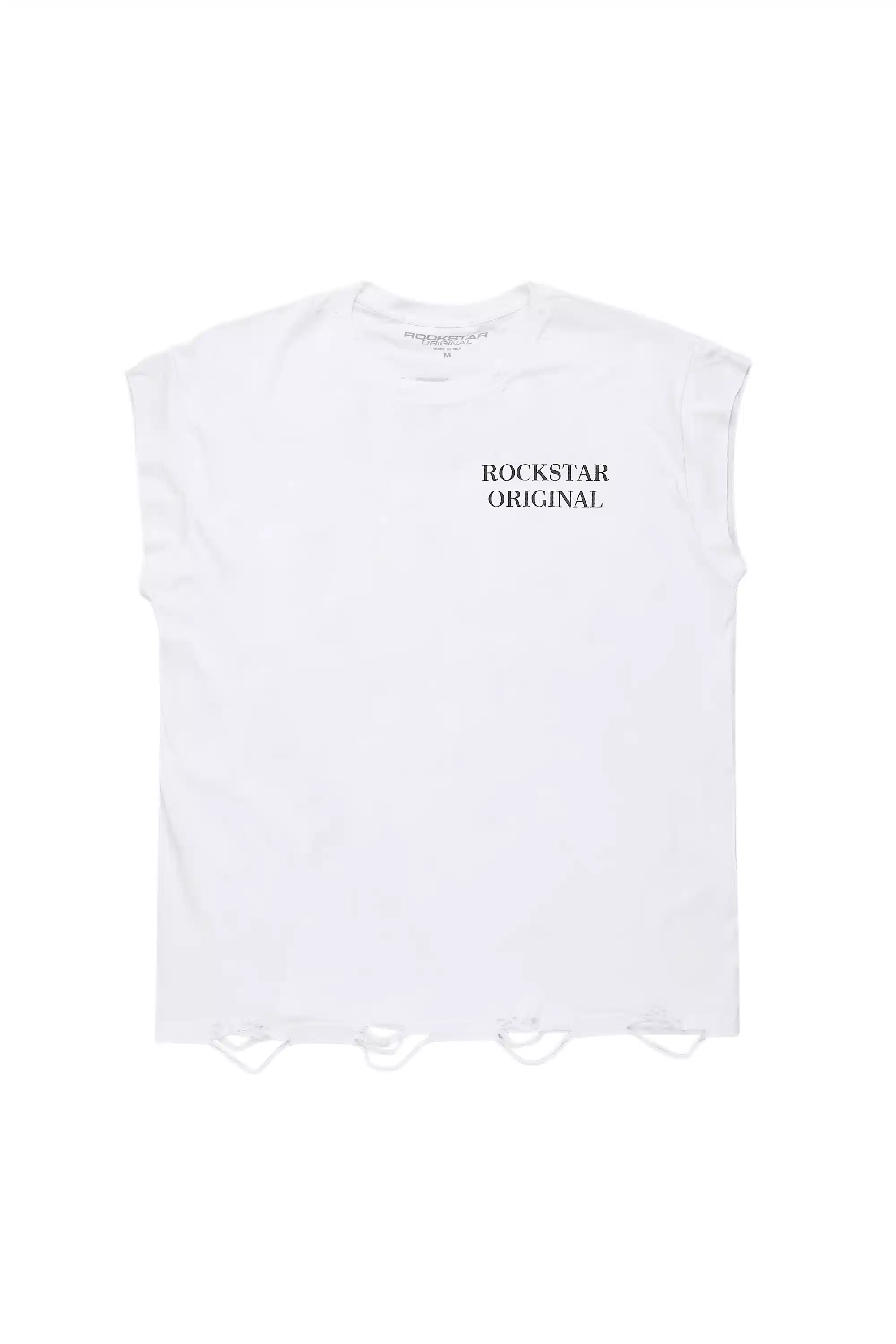 Drako White Graphic Muscle T-Shirt - Image 7