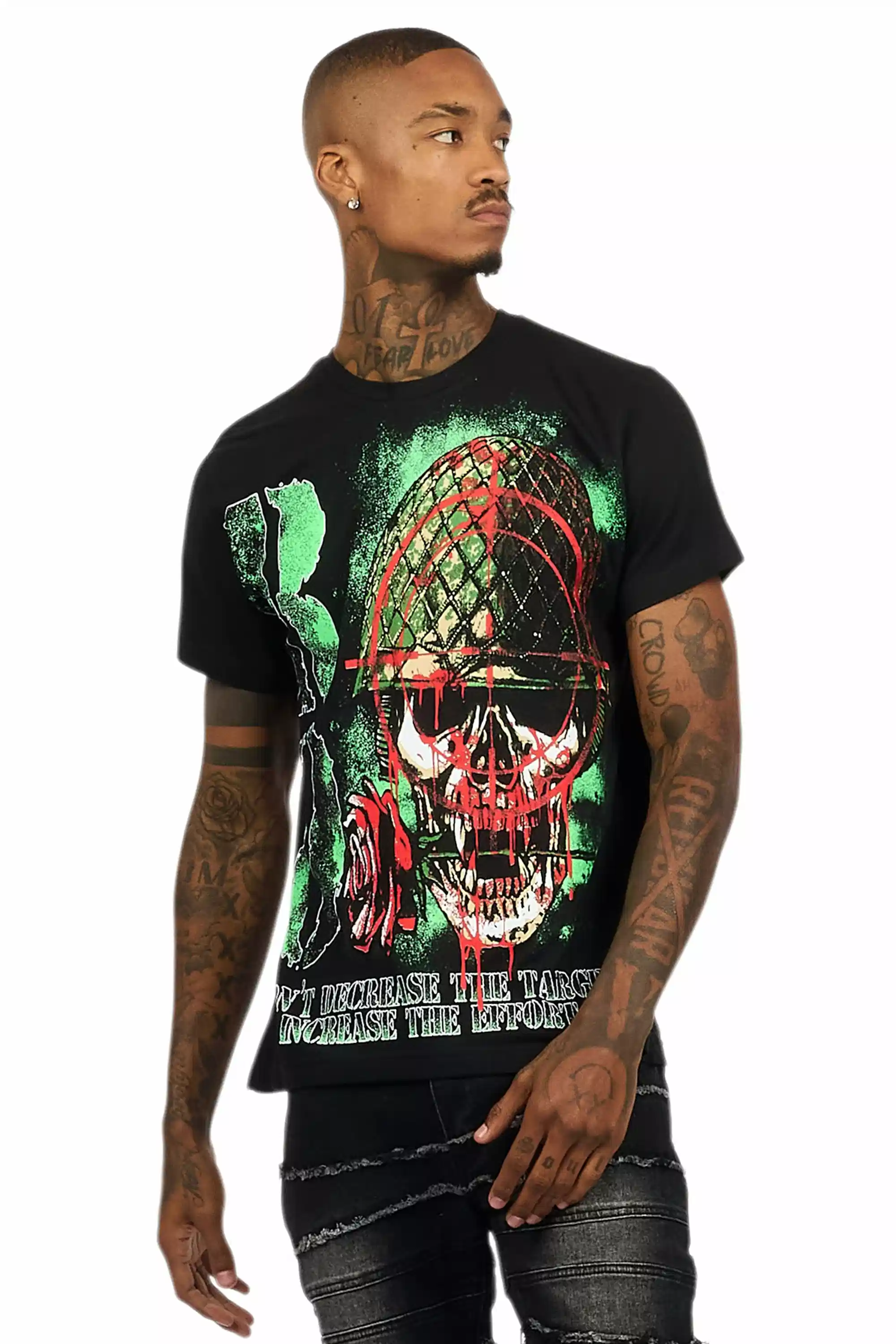 Kilshot Romance Black Graphic T-Shirt - Image 2