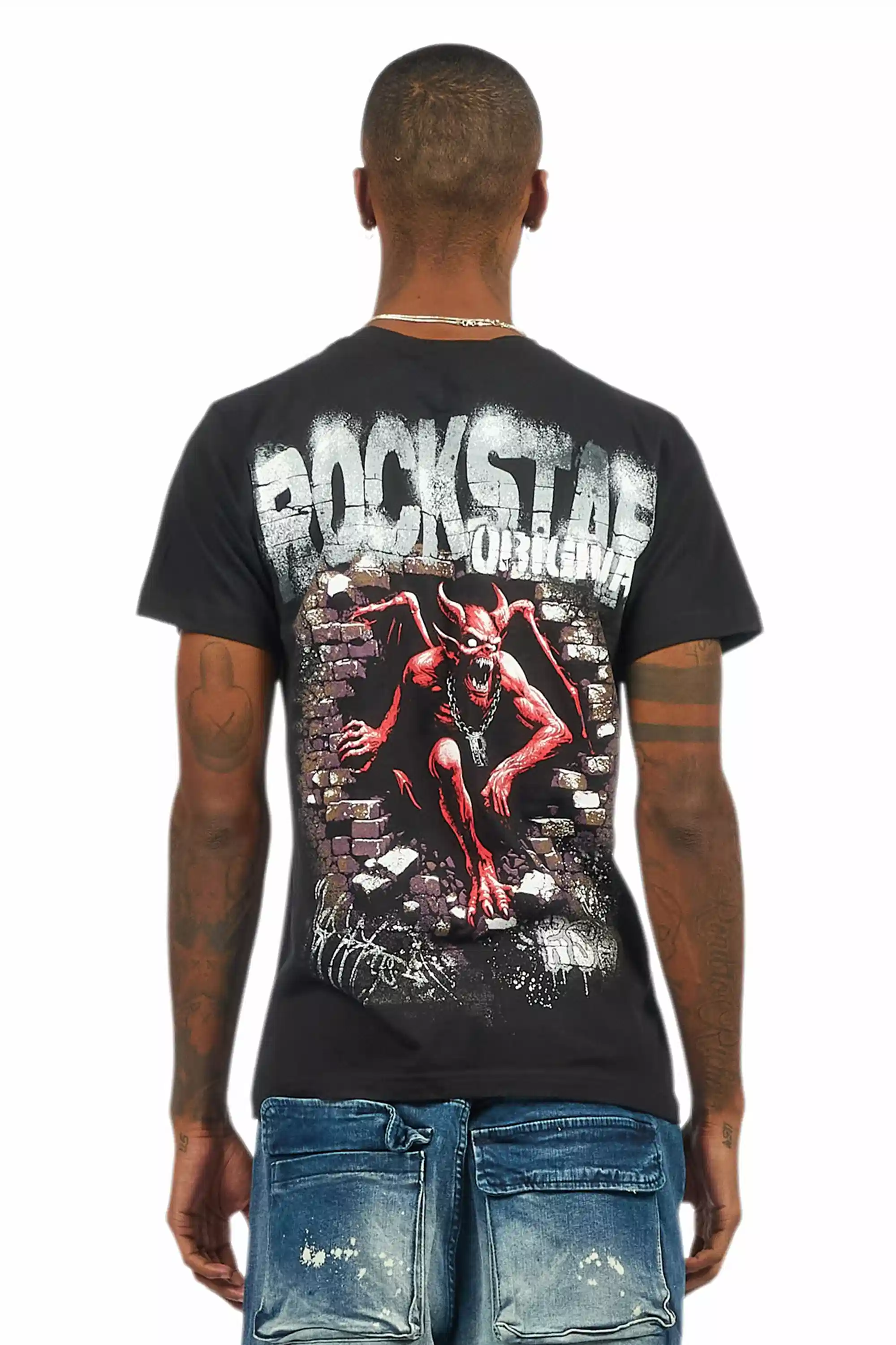 Azyrx Black Graphic T-Shirt - Image 5