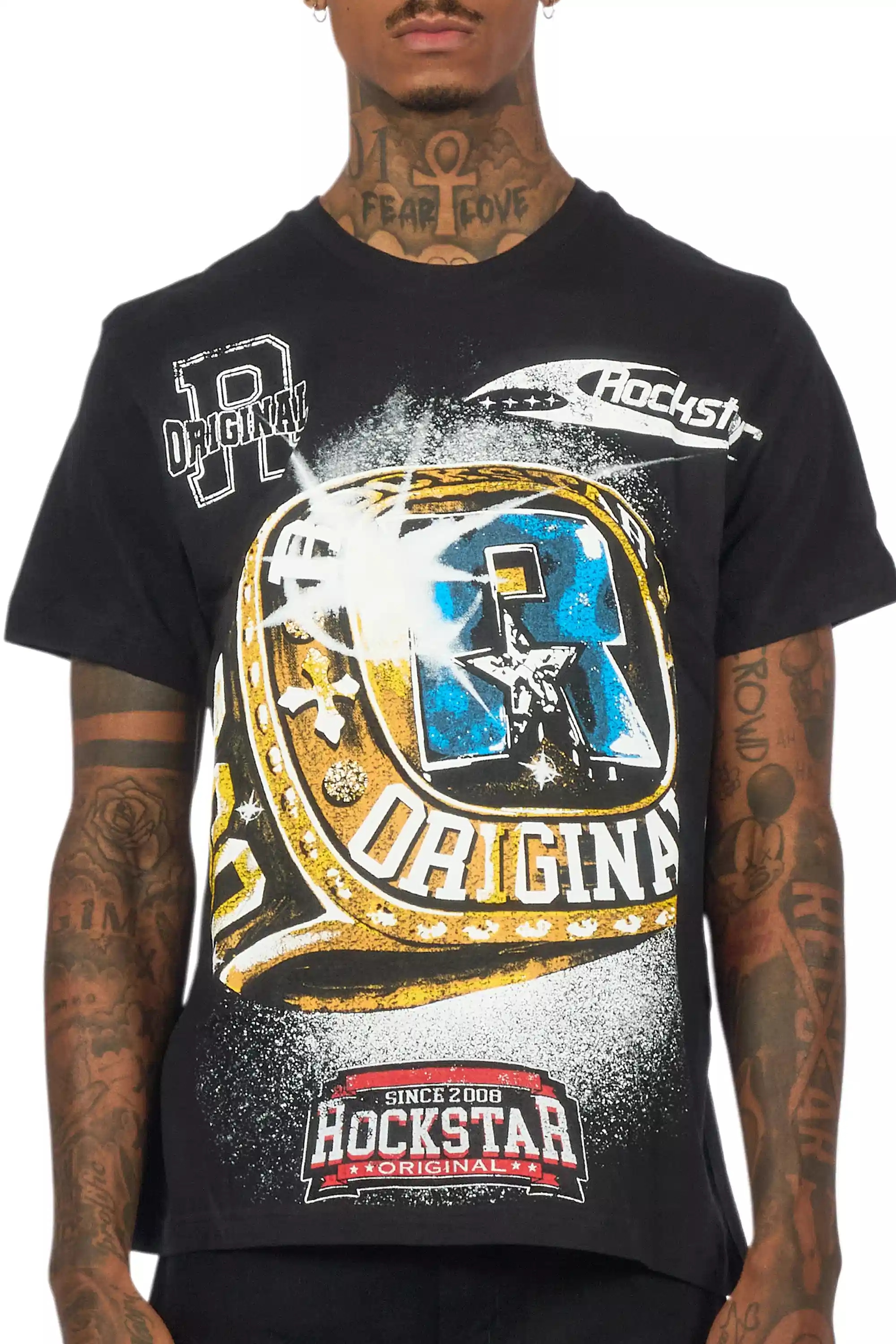 Gemchamp Black Graphic T-Shirt - Image 6