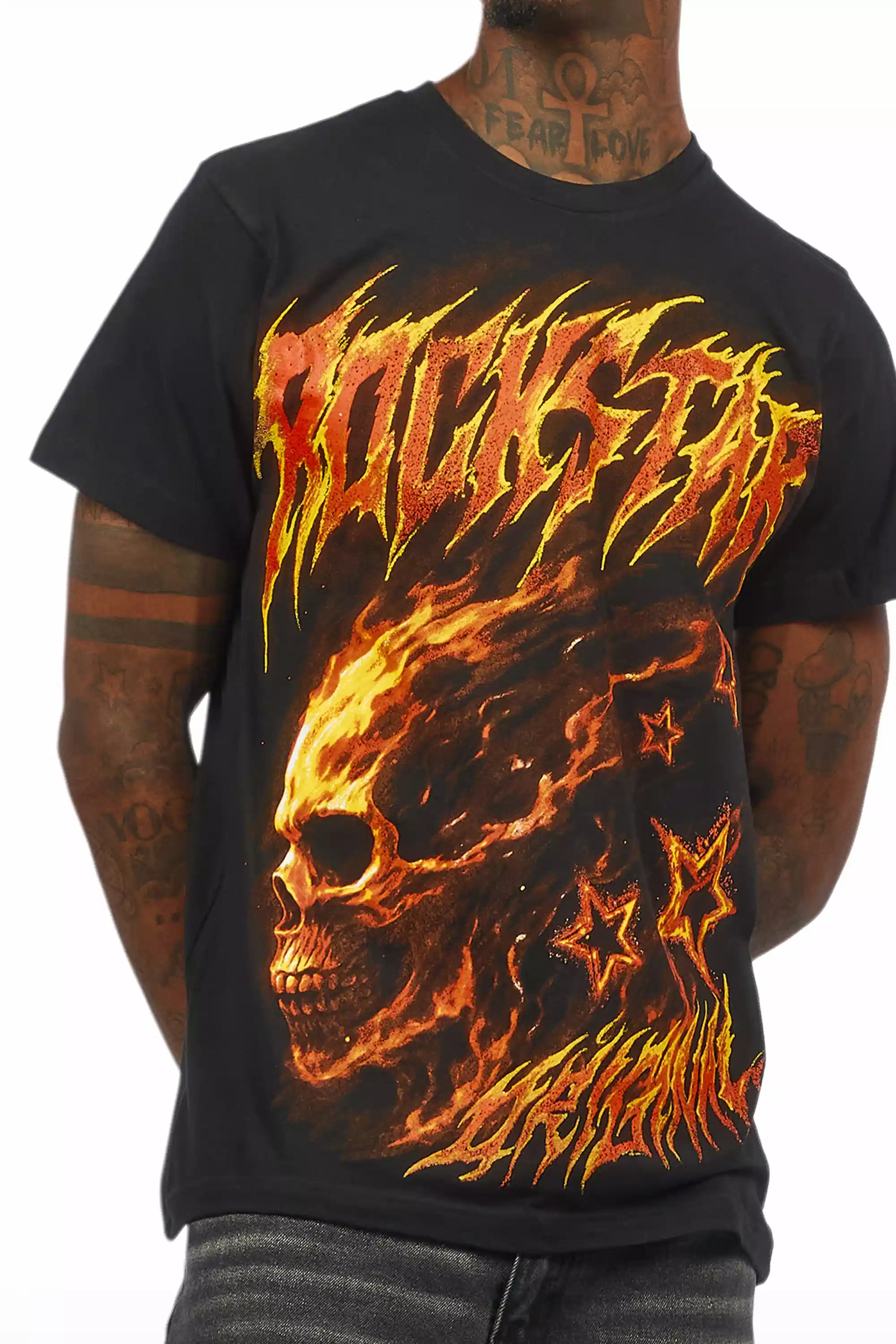 Nelz Black Graphic T-Shirt - Image 3
