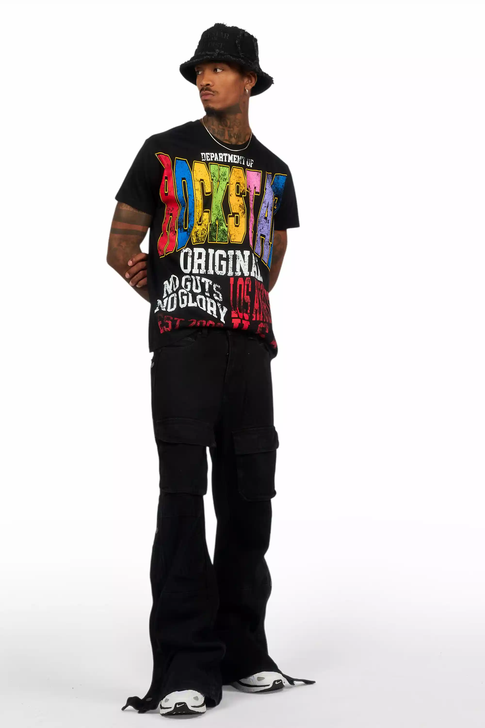 Keen Black/Multi Oversized Graphic T-Shirt - Image 2