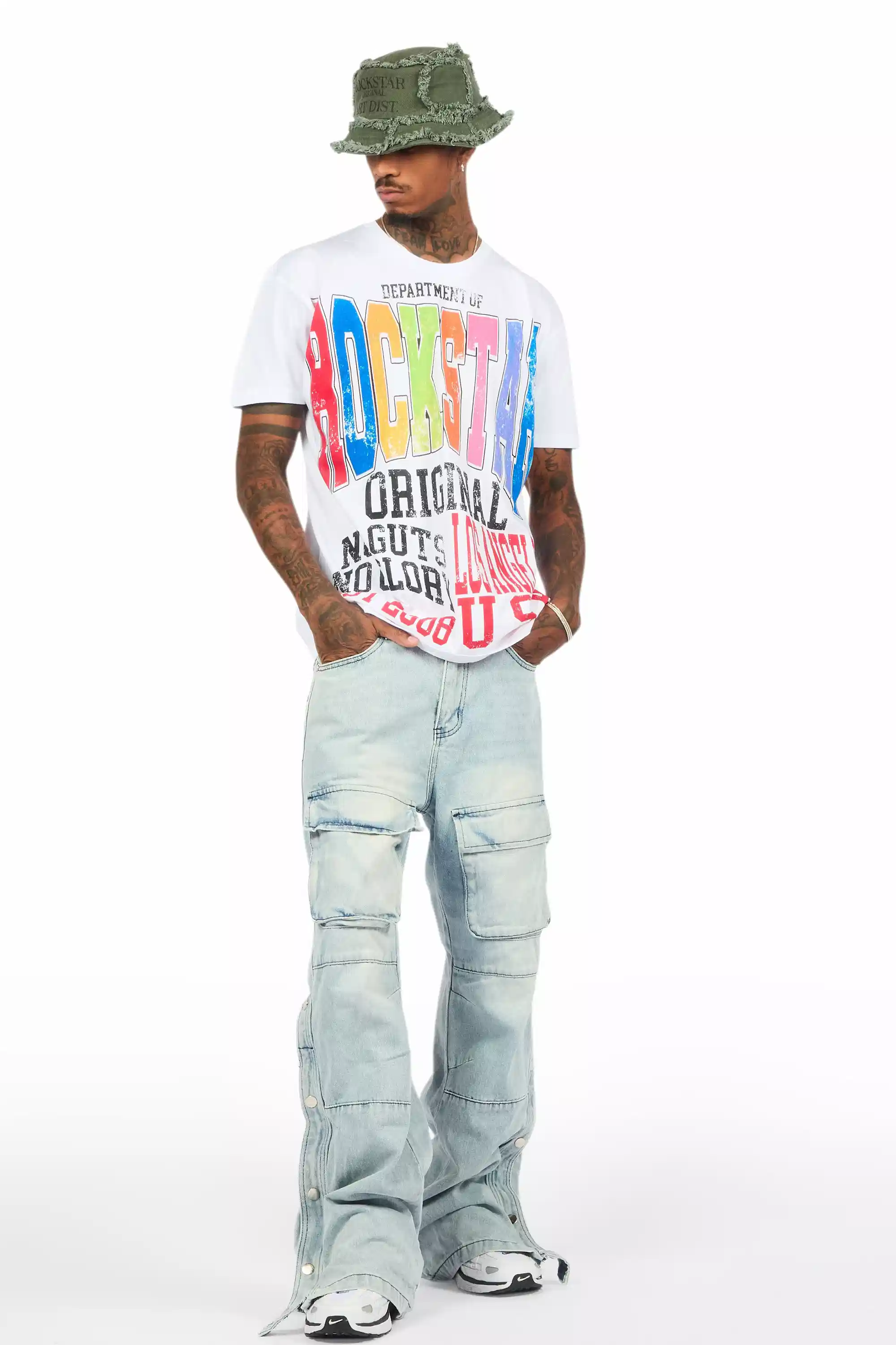 Keen White/Multi Oversized Graphic T-Shirt - Image 2