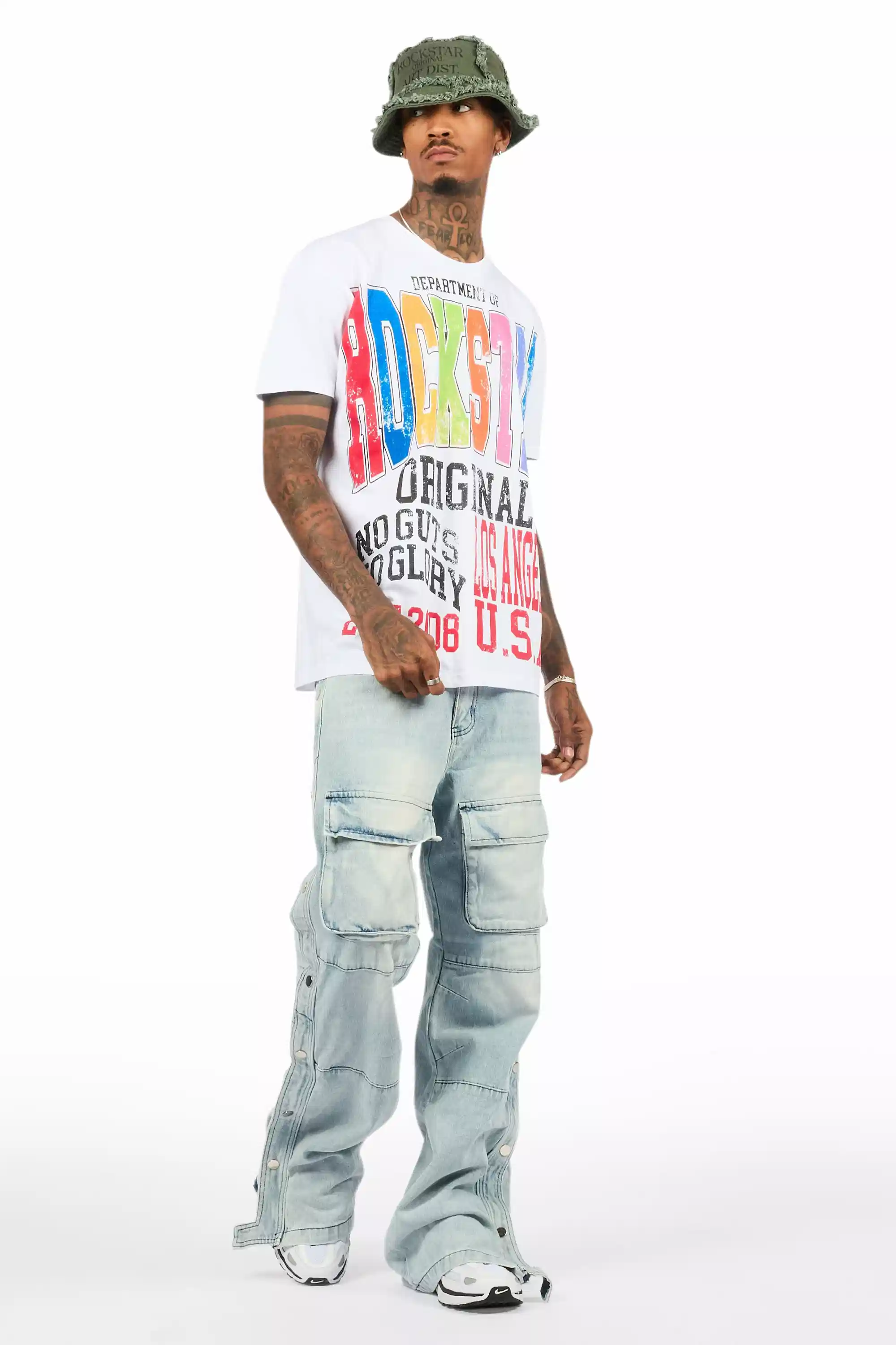 Keen White/Multi Oversized Graphic T-Shirt - Image 3