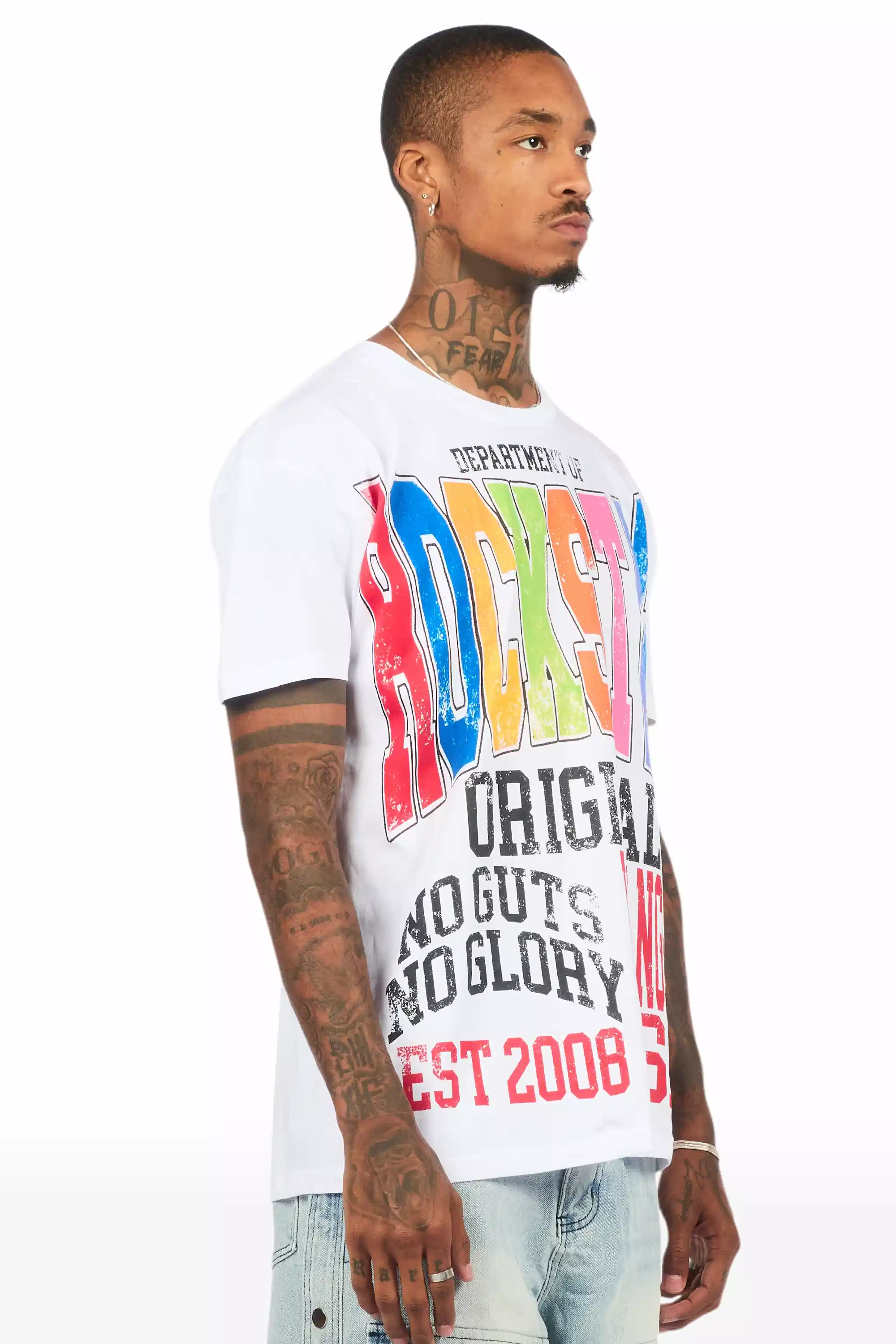 Keen White/Multi Oversized Graphic T-Shirt - Image 4