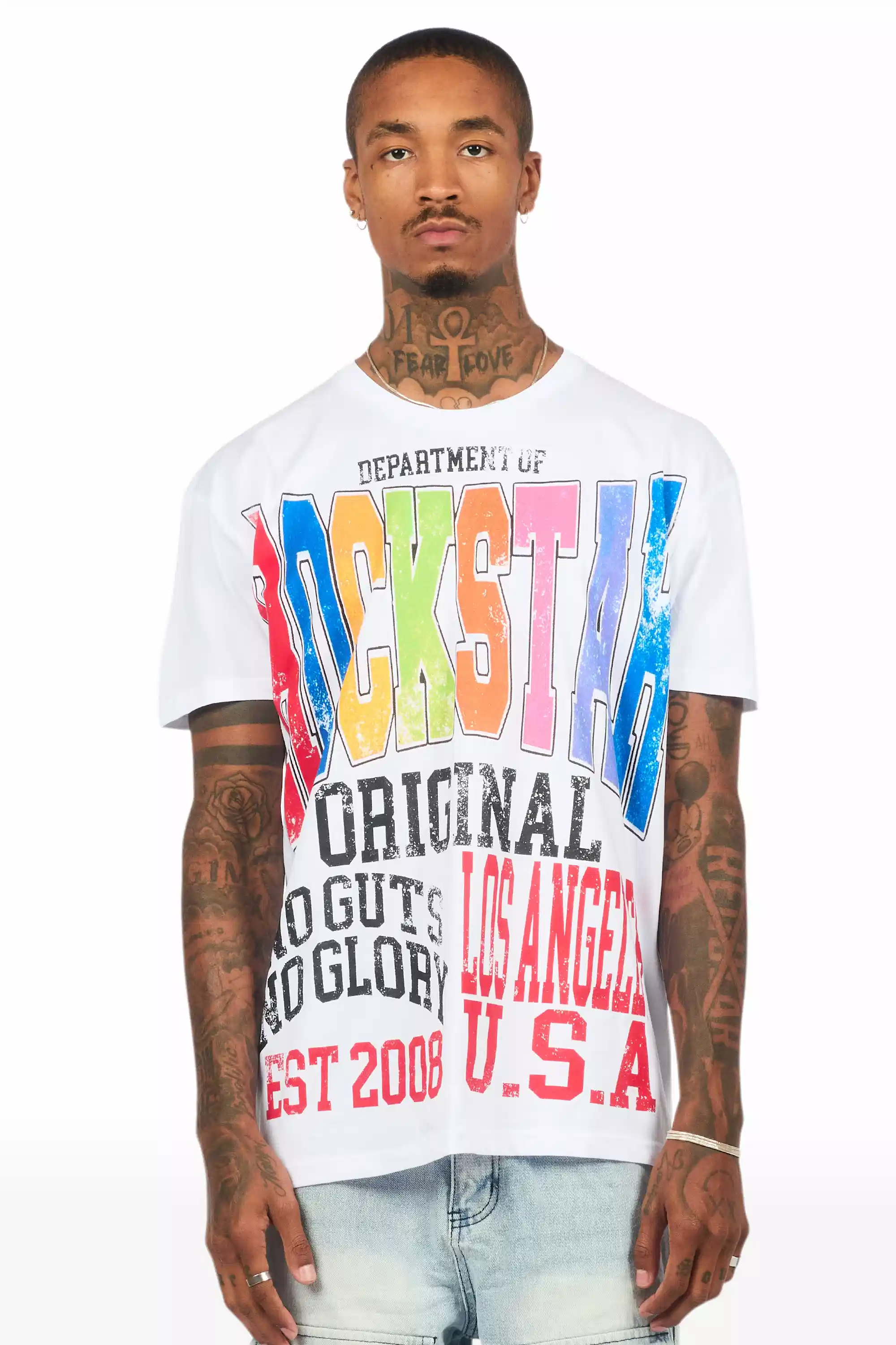 Keen White/Multi Oversized Graphic T-Shirt - Image 5