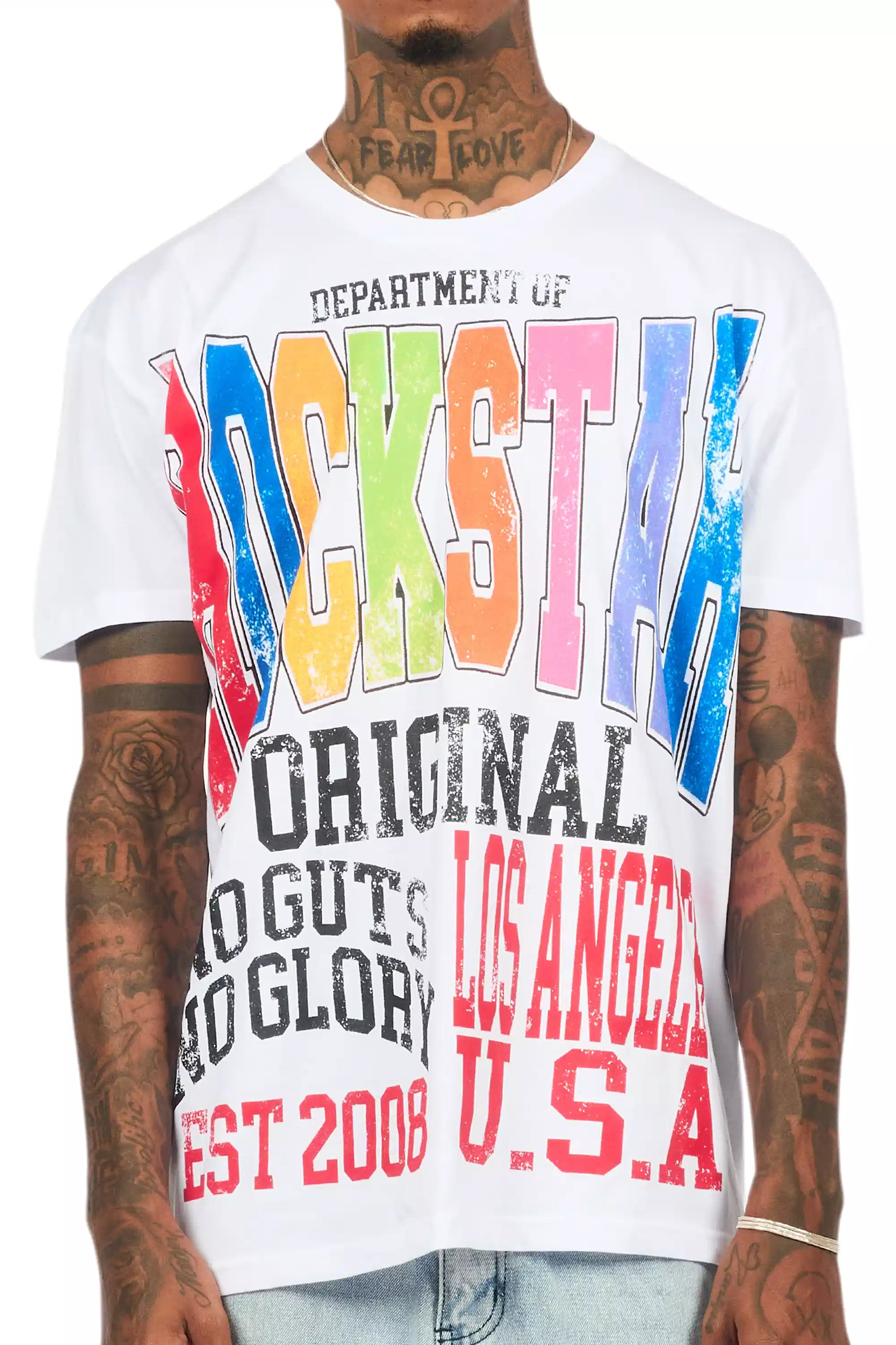 Keen White/Multi Oversized Graphic T-Shirt - Image 8