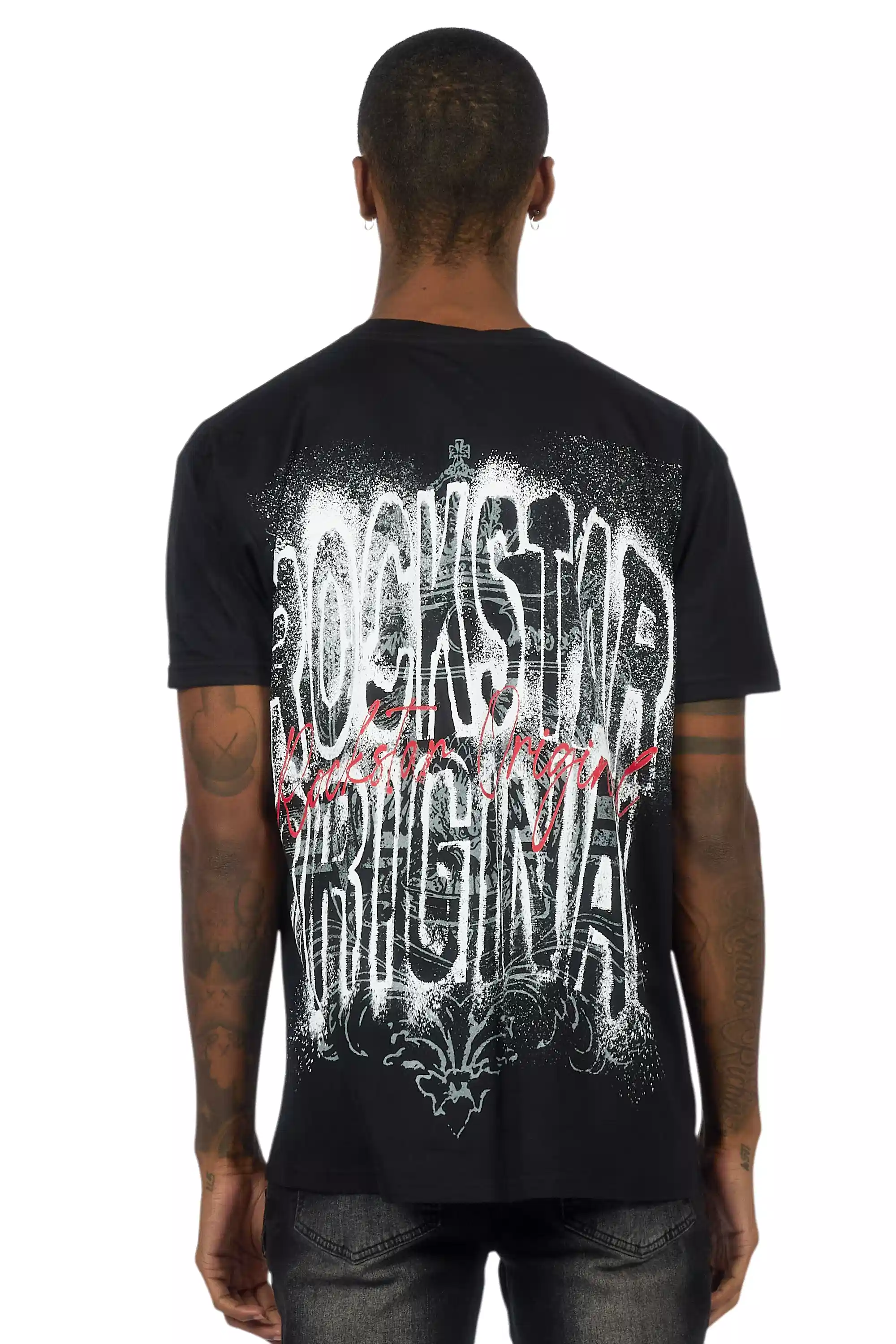 Irix Black Oversized Graphic T-Shirt - Image 4