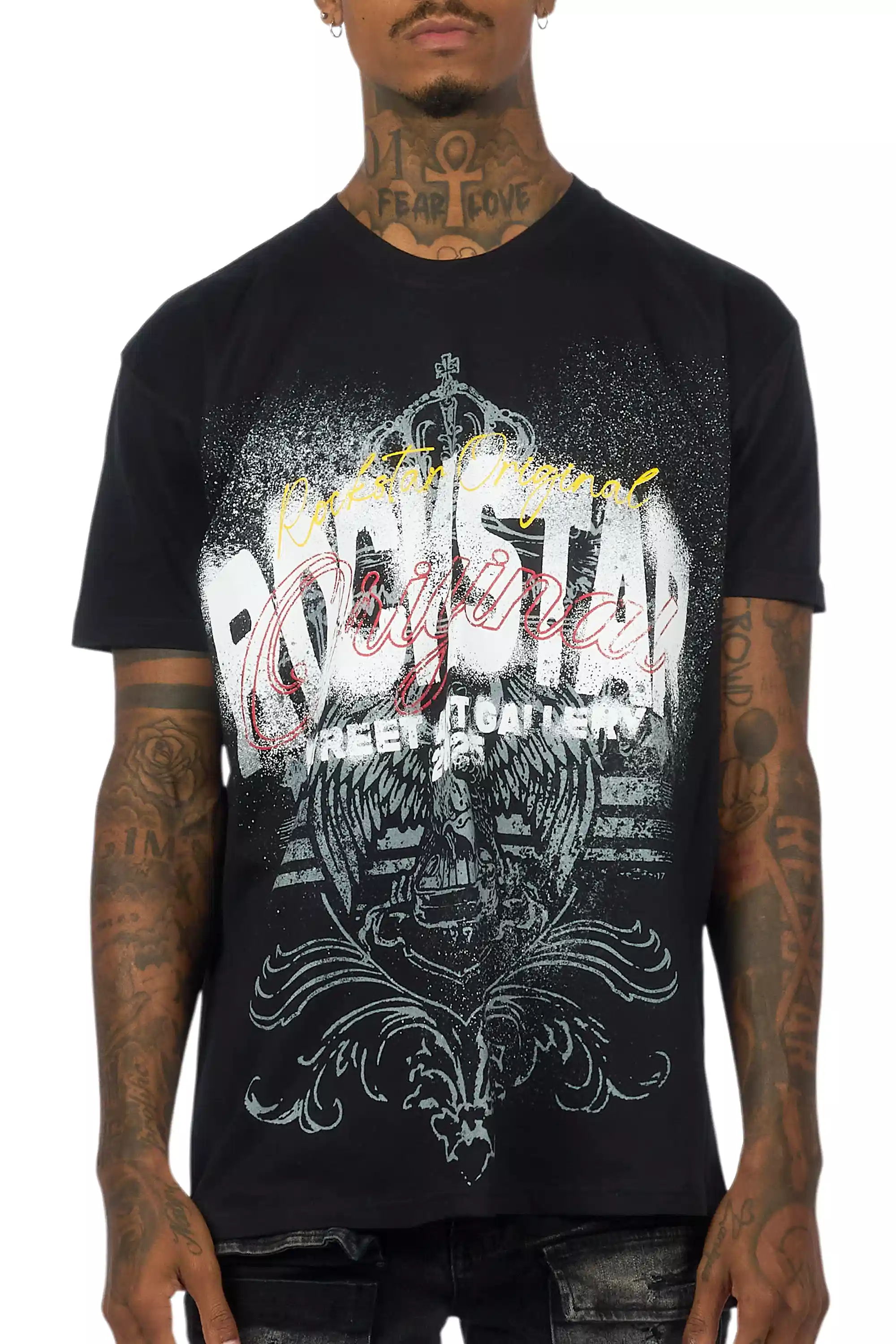 Irix Black Oversized Graphic T-Shirt - Image 7
