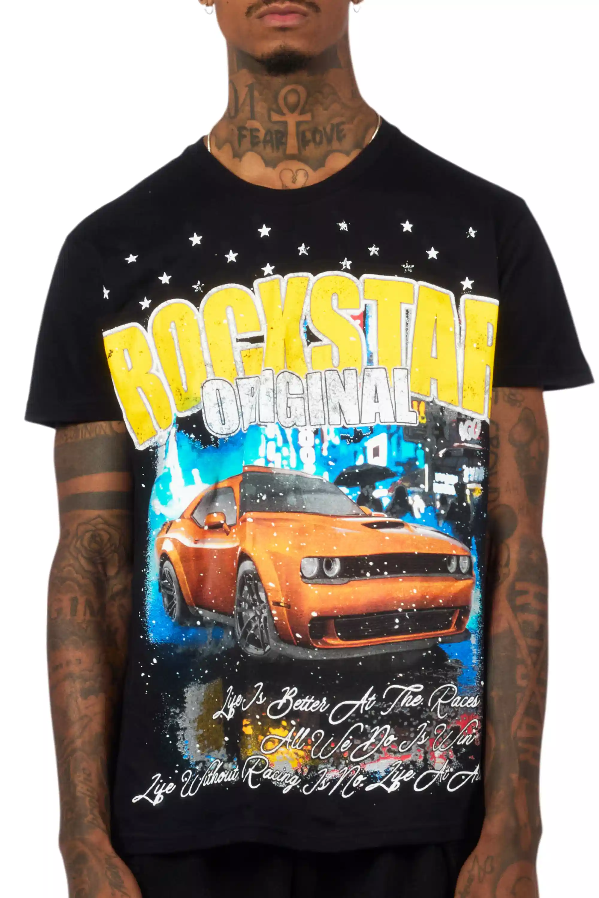 Zerix Black/Multi Oversized Graphic T-Shirt - Image 6