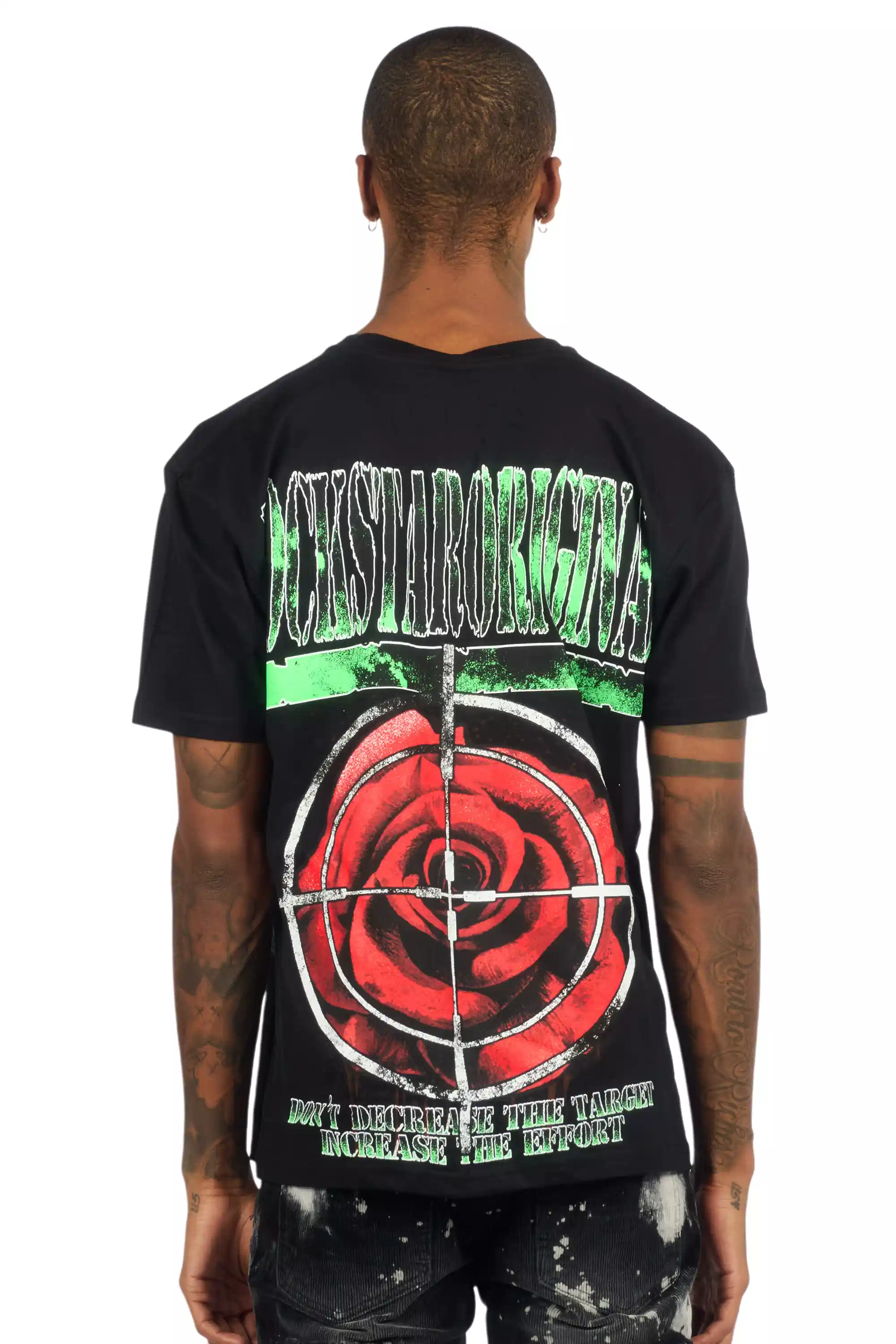 Kilshot Romance 2.0 Black Oversized Graphic T-Shirt - Image 3