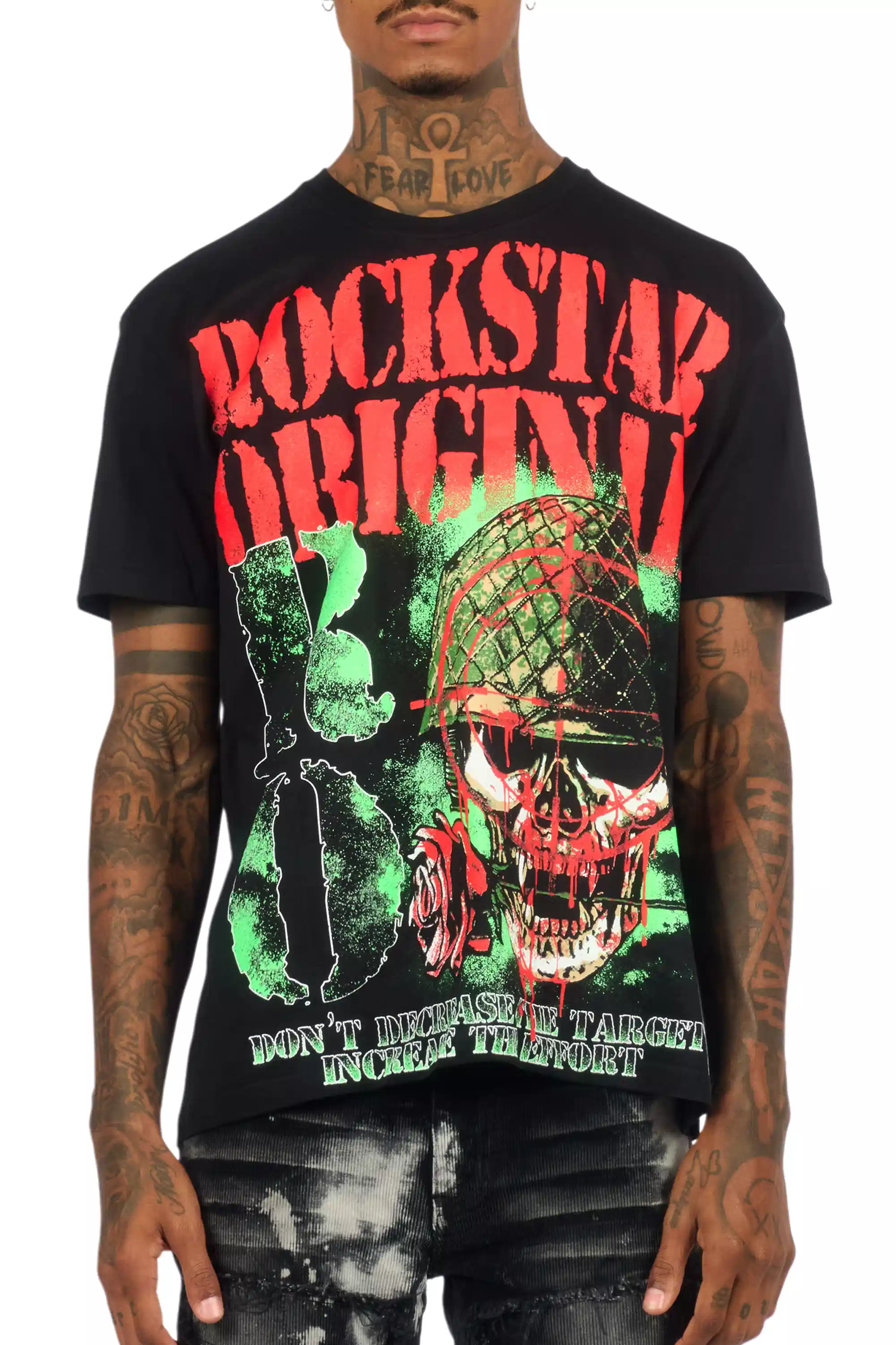 Kilshot Romance 2.0 Black Oversized Graphic T-Shirt - Image 8