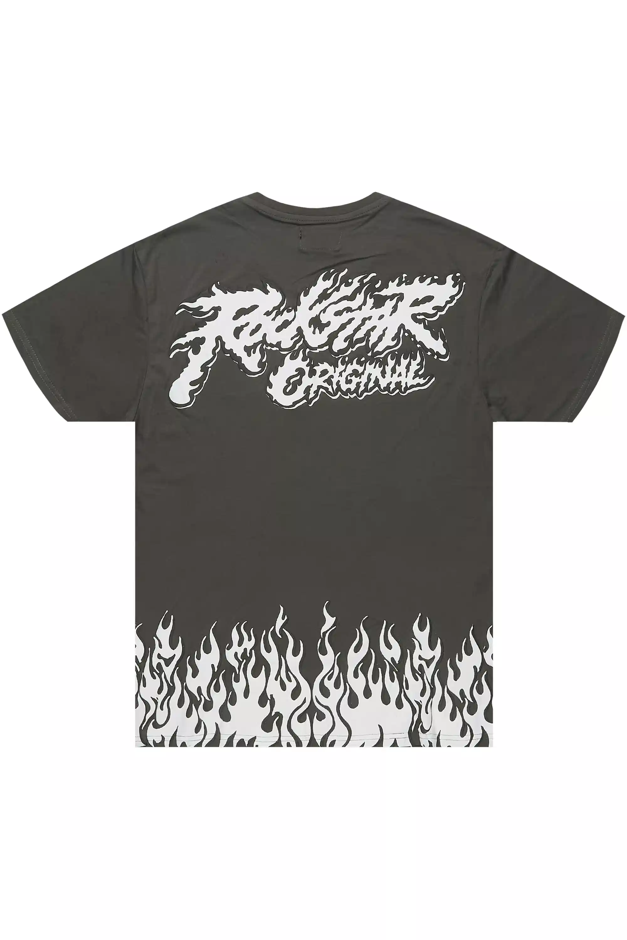 Bubble Charcoal/White Graphic T-Shirt - Image 3