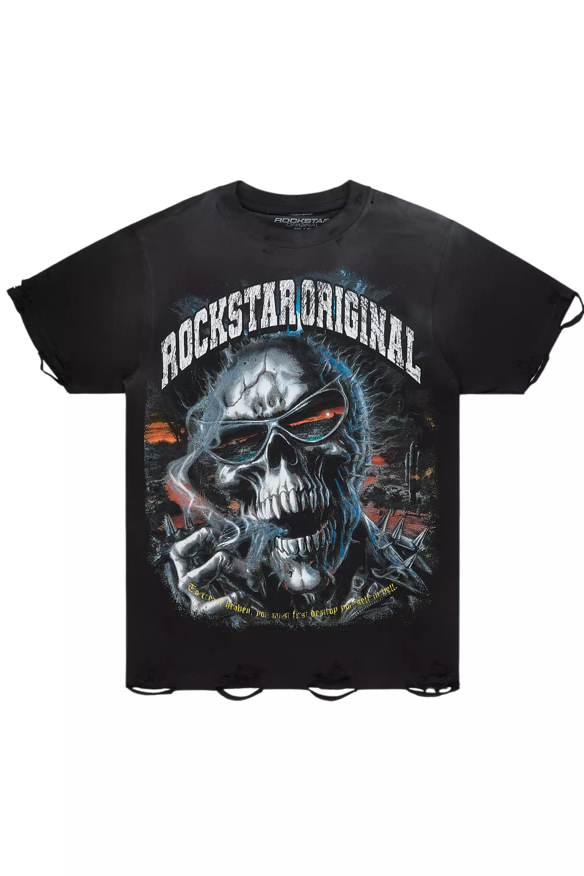 Slate Black/Multi Oversized Graphic T-Shirt - Image 3