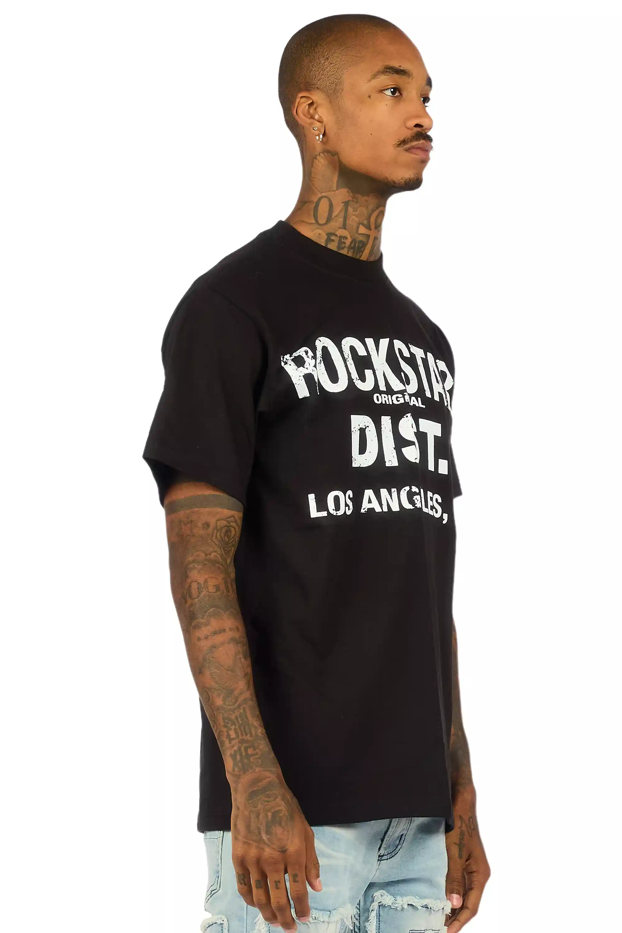 Nelly Black/White Oversized Graphic T-Shirt - Image 3