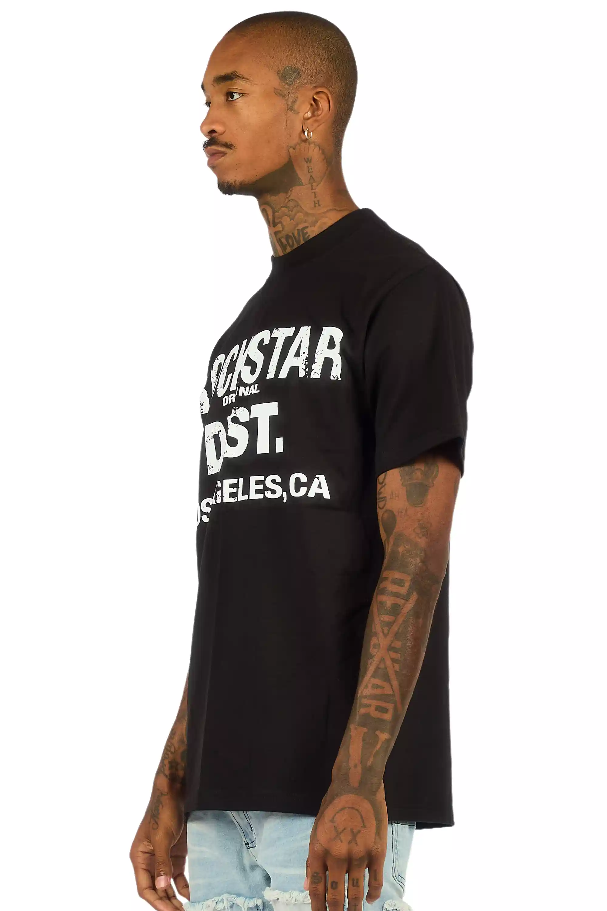Nelly Black/White Oversized Graphic T-Shirt - Image 4