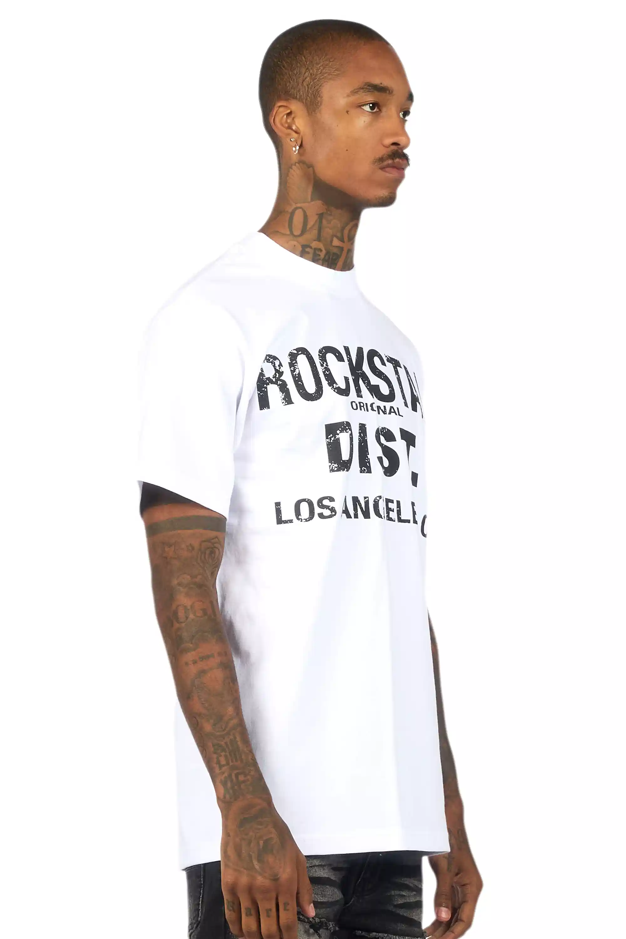 Nelly White/Black Oversized Graphic T-Shirt - Image 3